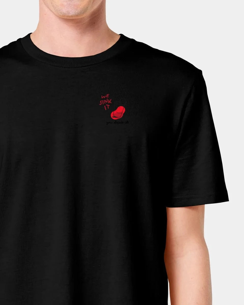 Schmidt Digitaldruck GmbH T-Shirt "Bierpong" Unisex / Schwarz / XXS - aus nachhaltiger und fairer Produktion