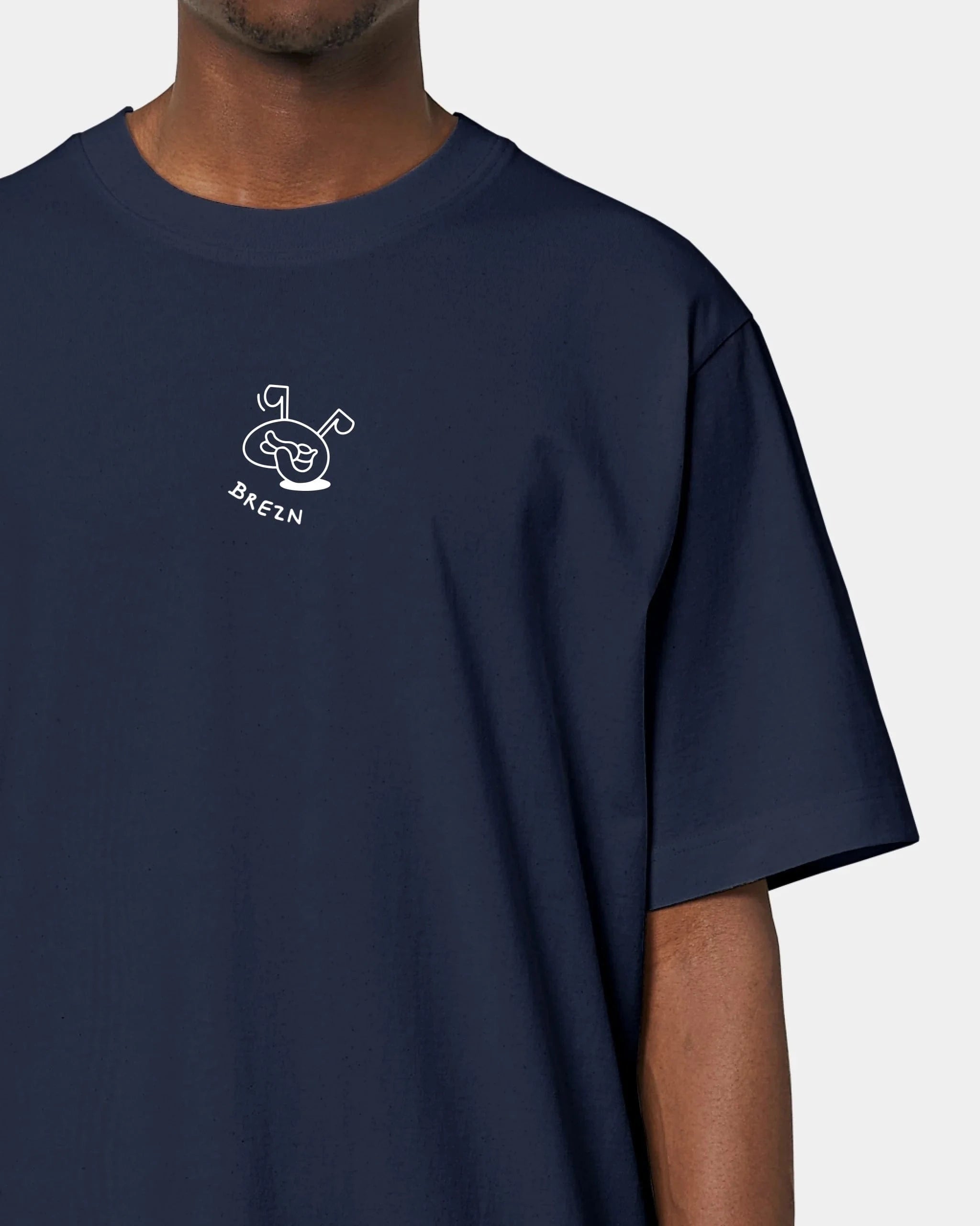Schmidt Digitaldruck GmbH T-Shirt "Brezn" Oversized / French Navy / XXS - aus nachhaltiger und fairer Produktion