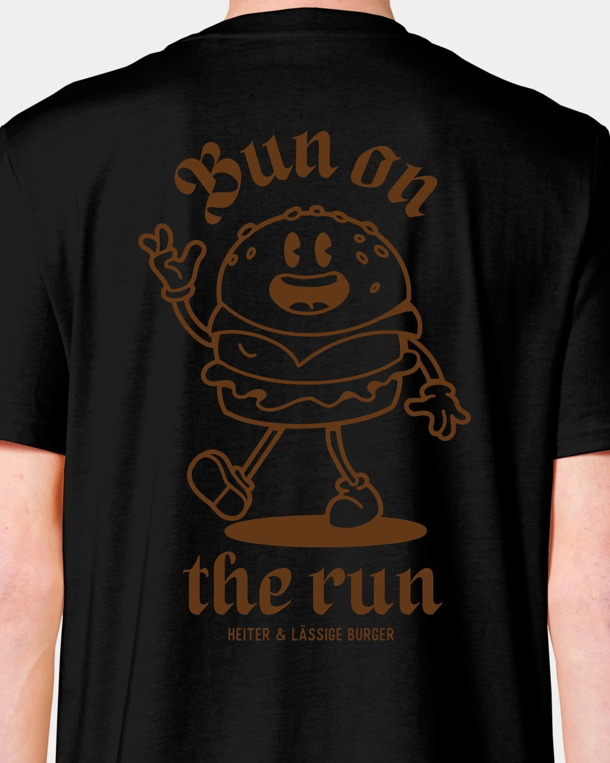 Schmidt Digitaldruck GmbH T-Shirt "Bun on the run" Unisex / Schwarz / XXS - aus nachhaltiger und fairer Produktion
