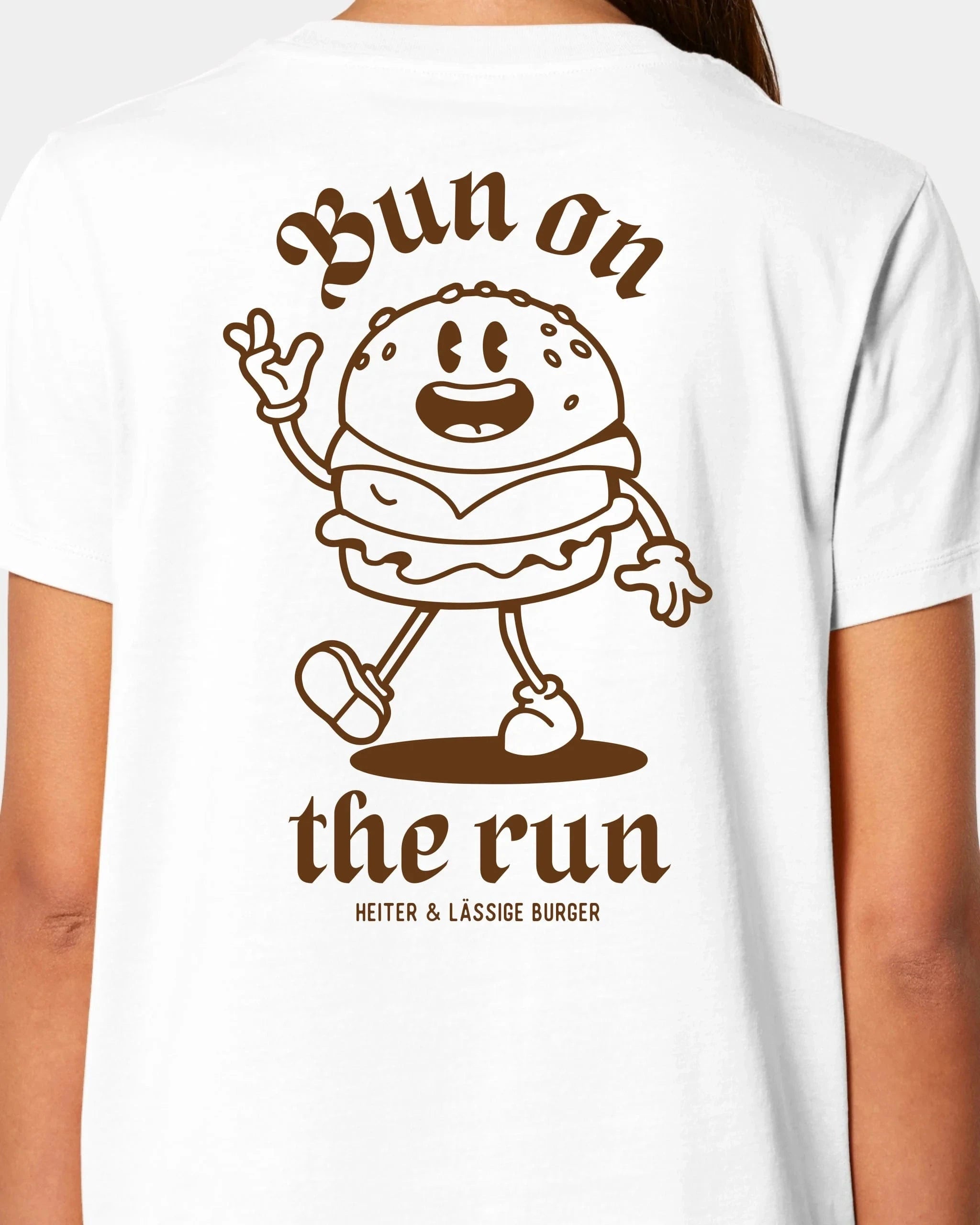 Schmidt Digitaldruck GmbH T-Shirt "Bun on the run" Damen / Weiß / XS - aus nachhaltiger und fairer Produktion