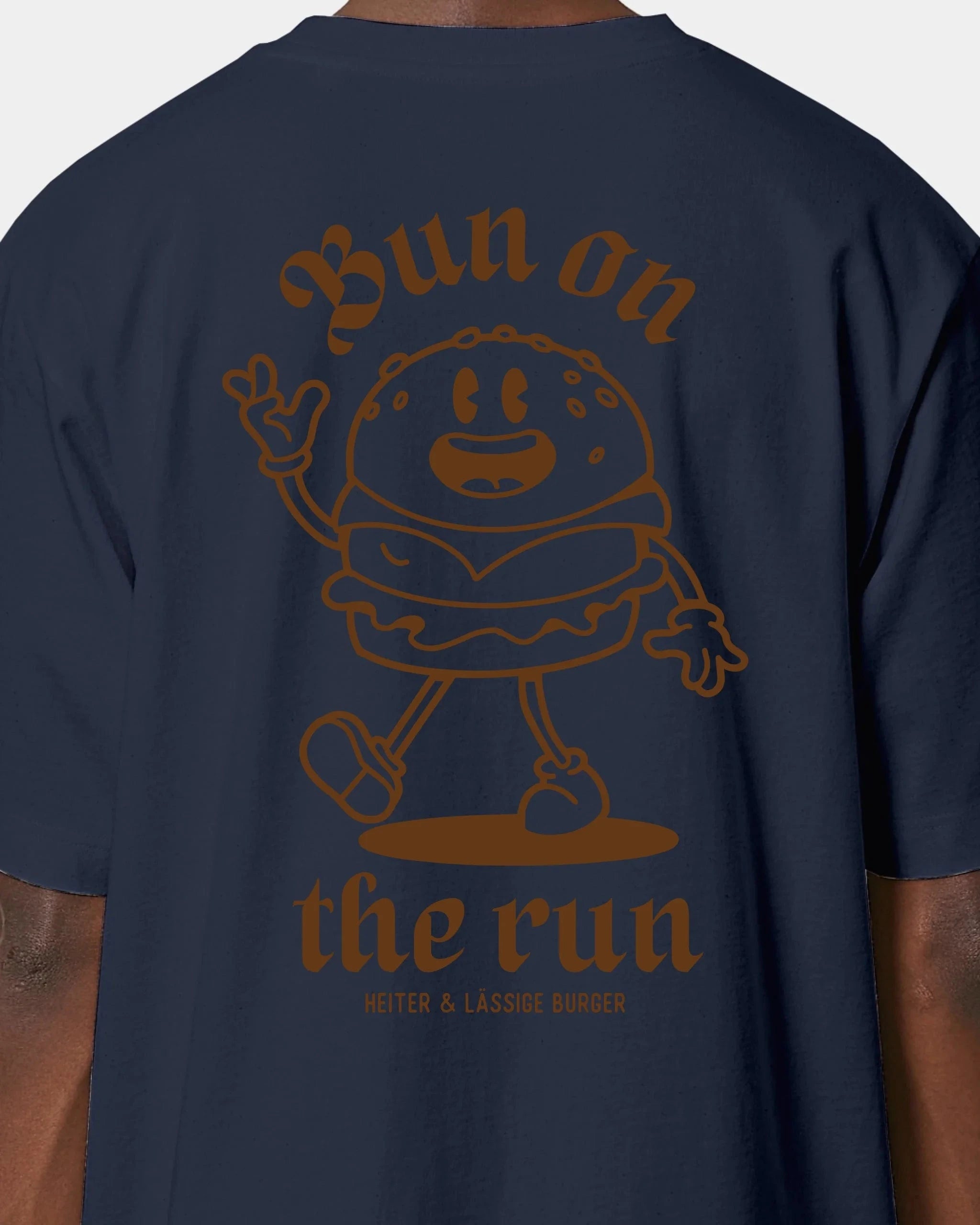 Schmidt Digitaldruck GmbH T-Shirt "Bun on the run" Oversized / French Navy / XXS - aus nachhaltiger und fairer Produktion