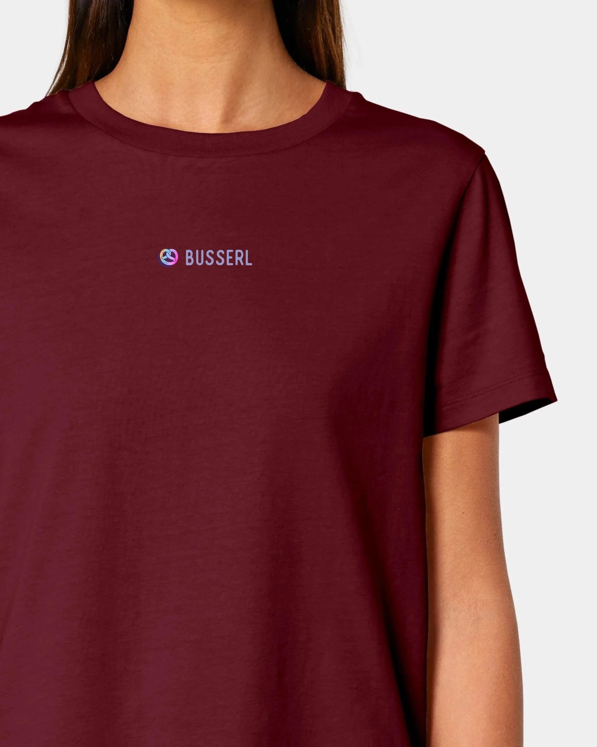 Schmidt Digitaldruck GmbH T-Shirt "Busserl" Damen / Burgundy / XS - aus nachhaltiger und fairer Produktion