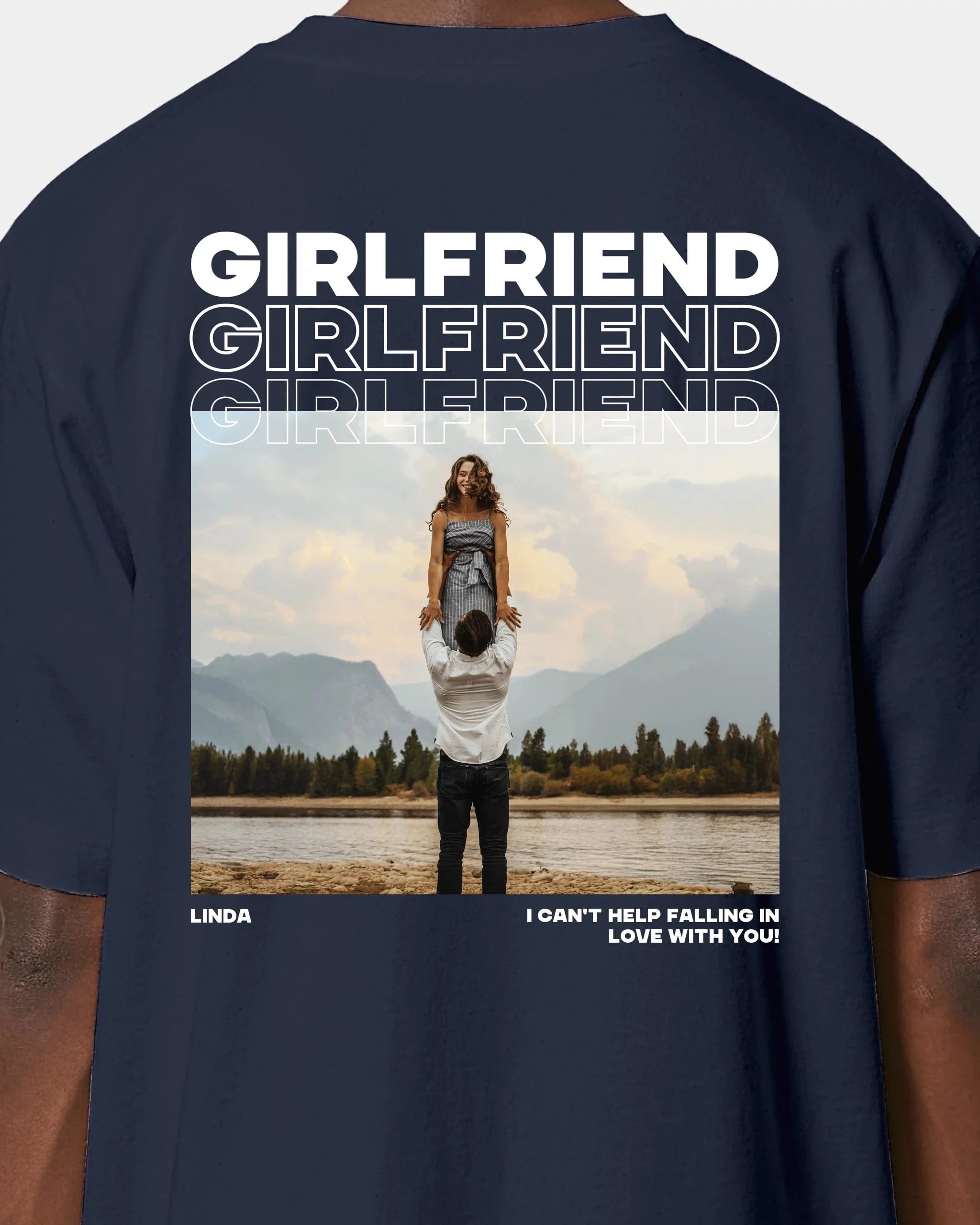 Schmidt Digitaldruck GmbH T-Shirt "Couple" Oversized / French Navy / XXS - aus nachhaltiger und fairer Produktion