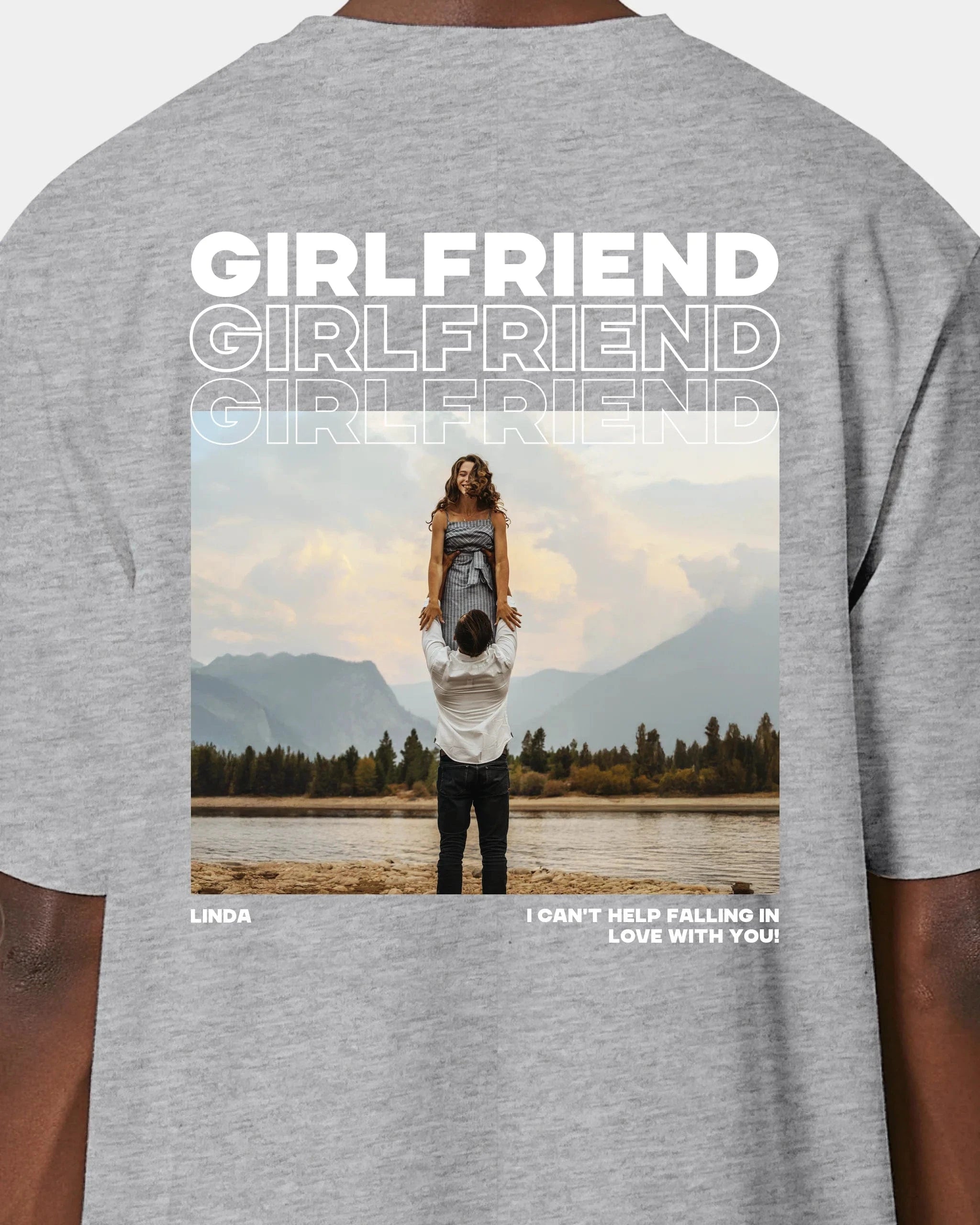 Schmidt Digitaldruck GmbH T-Shirt "Couple" Oversized / Heather Grey / XXS - aus nachhaltiger und fairer Produktion