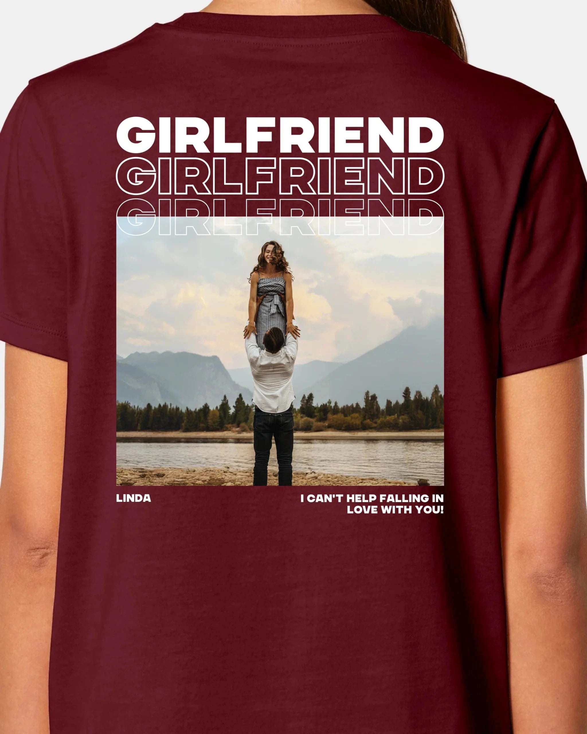 Schmidt Digitaldruck GmbH T-Shirt "Couple" Damen / Burgundy / XS - aus nachhaltiger und fairer Produktion