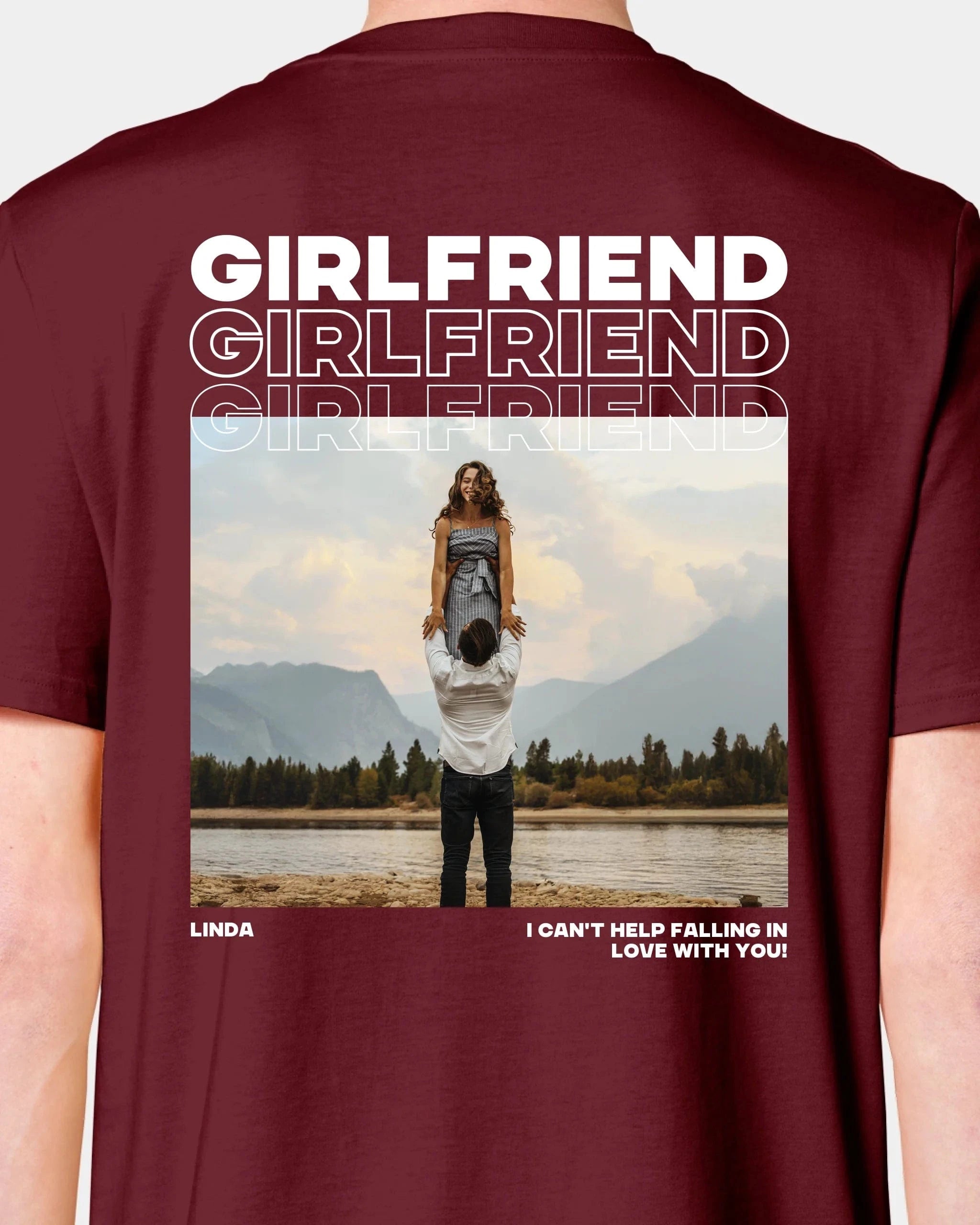 Schmidt Digitaldruck GmbH T-Shirt "Couple" Unisex / Burgundy / XXS - aus nachhaltiger und fairer Produktion