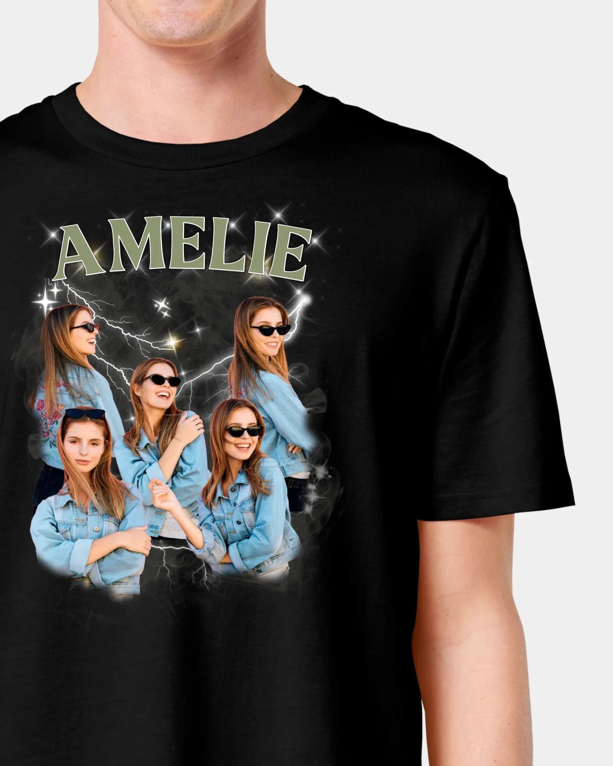 Schmidt Digitaldruck GmbH T-Shirt "Custom Bootleg" Unisex / Schwarz / XXS - aus nachhaltiger und fairer Produktion