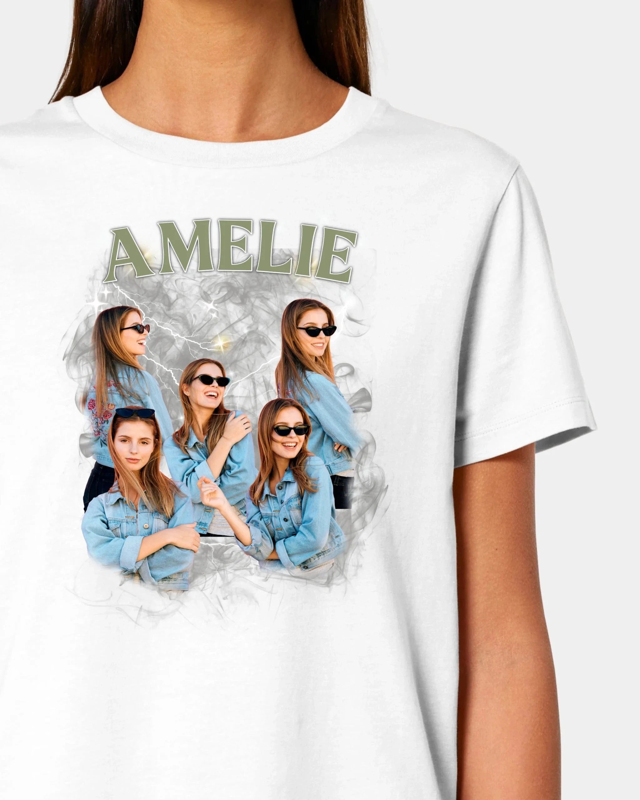 Schmidt Digitaldruck GmbH T-Shirt "Custom Bootleg" Damen / Weiß / XS - aus nachhaltiger und fairer Produktion