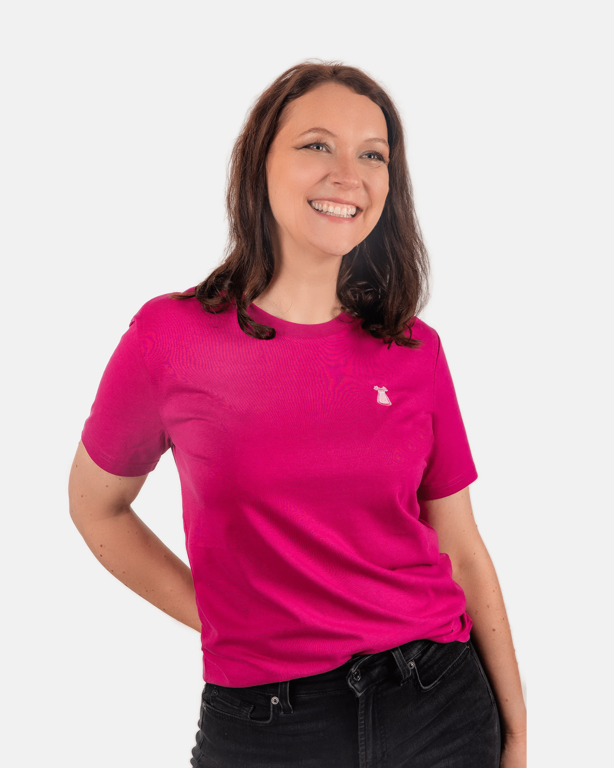 Projekt T-Shirt "Dirndl" XXS / Orchid Flower - aus nachhaltiger und fairer Produktion