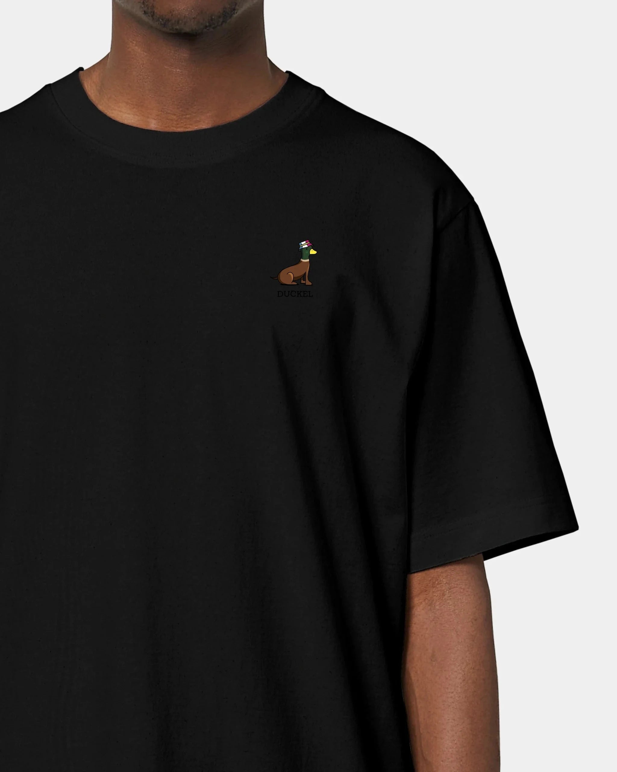 Schmidt Digitaldruck GmbH T-Shirt "Duckel" Oversized / Schwarz / XXS - aus nachhaltiger und fairer Produktion