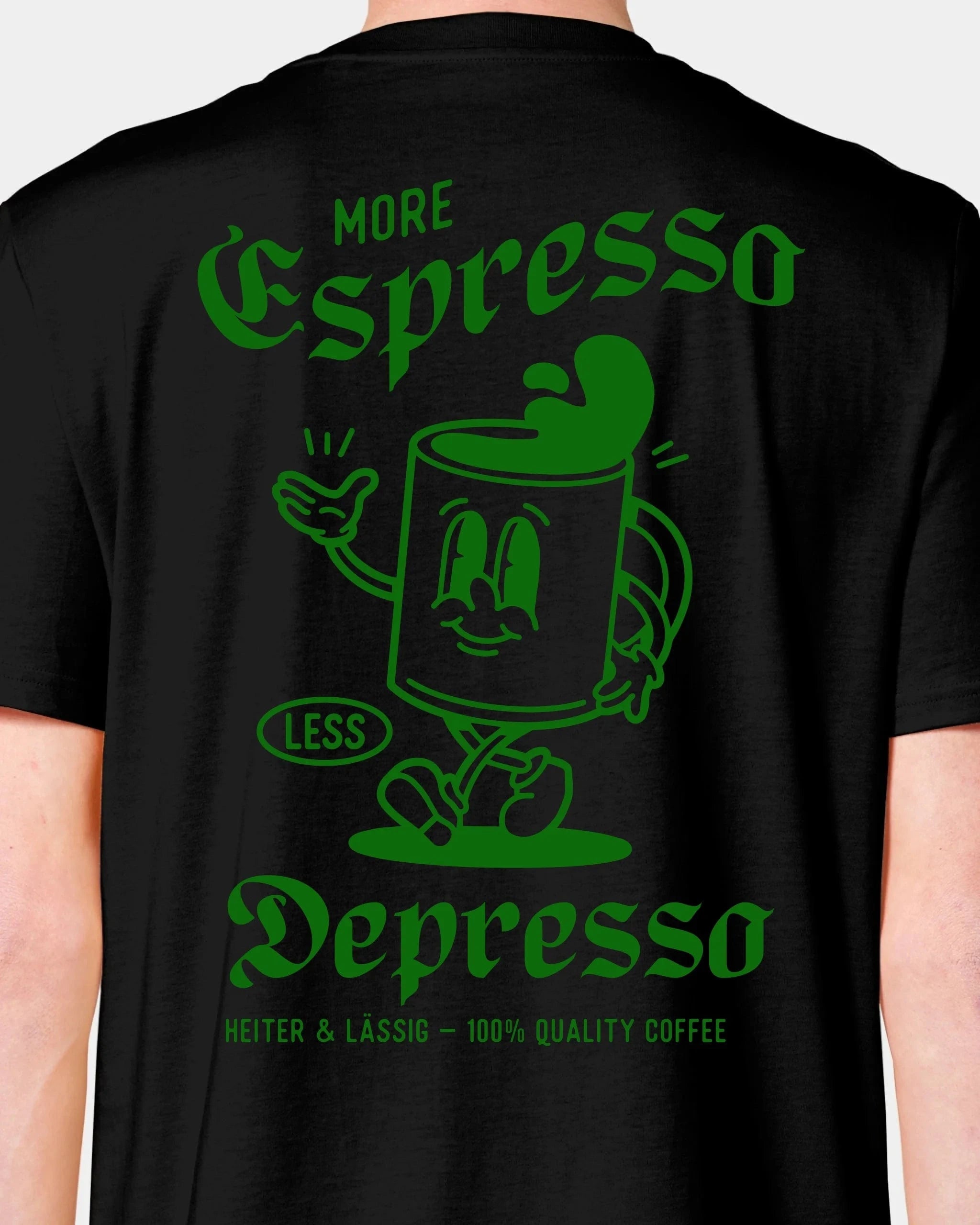 Schmidt Digitaldruck GmbH T-Shirt "Espresso" Unisex / Schwarz / XXS - aus nachhaltiger und fairer Produktion