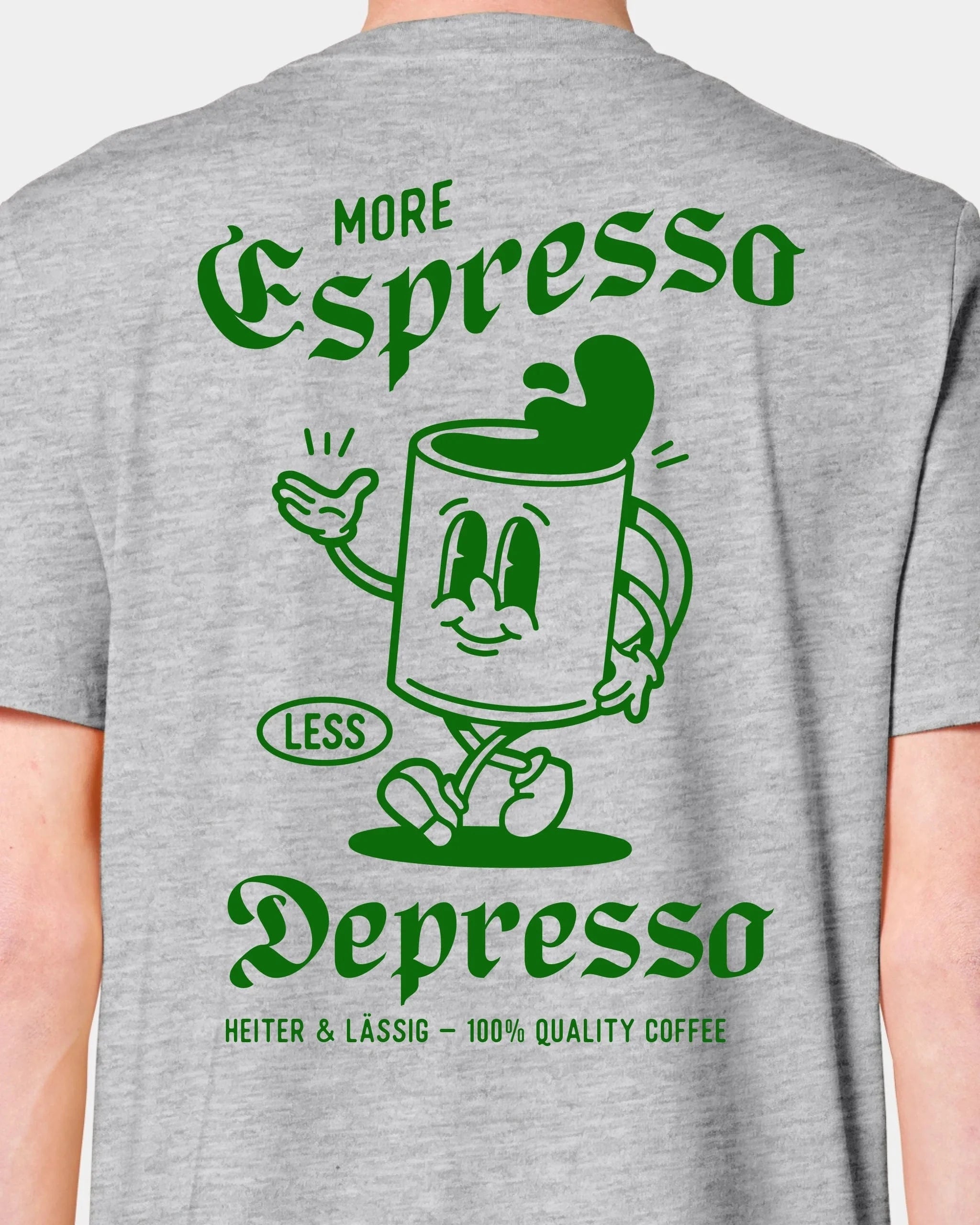 Schmidt Digitaldruck GmbH T-Shirt "Espresso" Unisex / Heather Grey / XXS - aus nachhaltiger und fairer Produktion