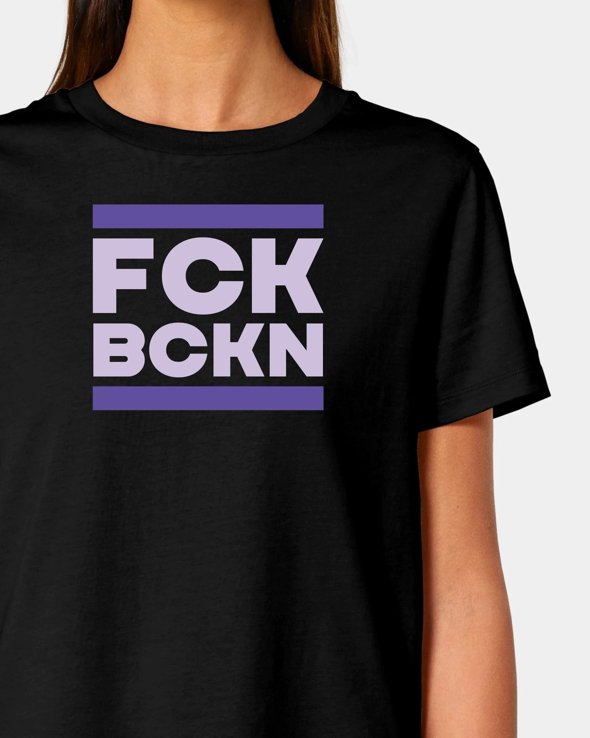 Schmidt Digitaldruck GmbH T-Shirt "FCK BCKN" Damen / Schwarz / XS - aus nachhaltiger und fairer Produktion
