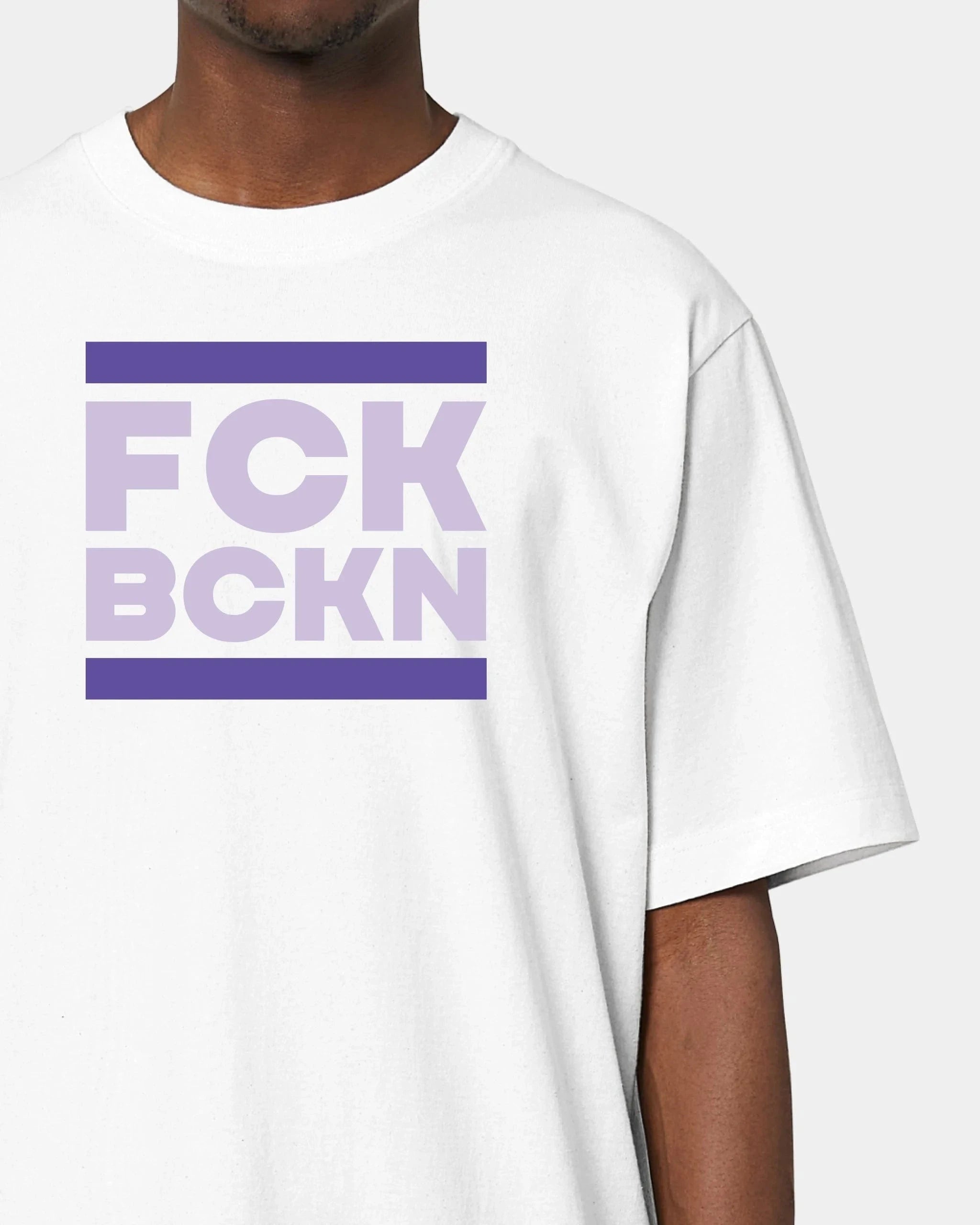 Schmidt Digitaldruck GmbH T-Shirt "FCK BCKN" Oversized / Weiß / XXS - aus nachhaltiger und fairer Produktion