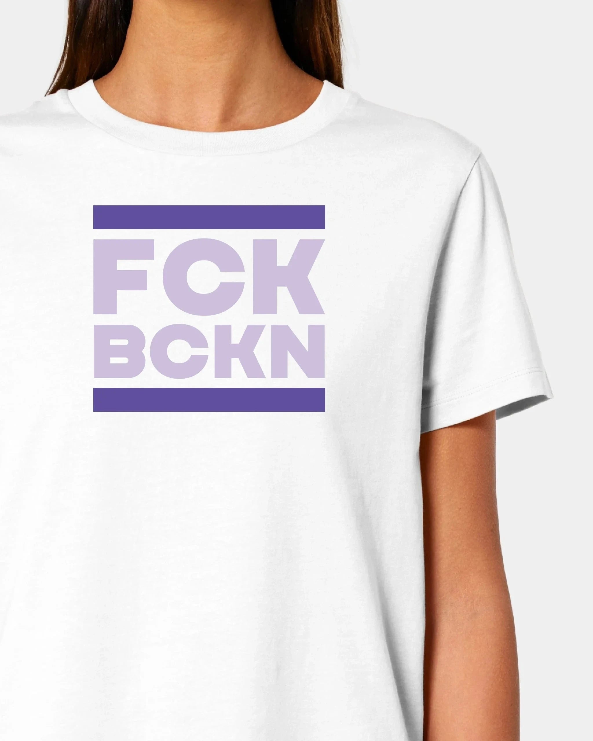 Schmidt Digitaldruck GmbH T-Shirt "FCK BCKN" Damen / Weiß / XS - aus nachhaltiger und fairer Produktion