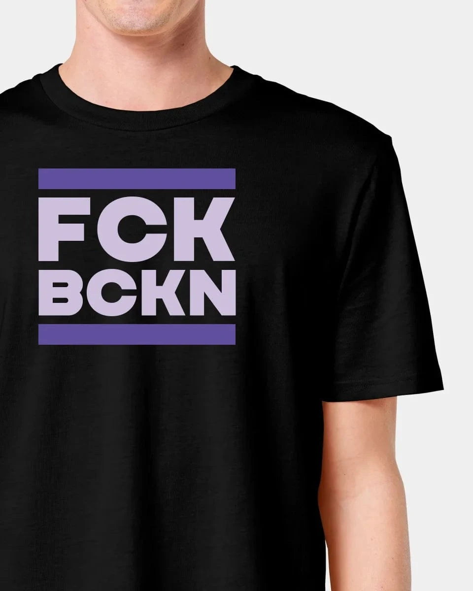 Schmidt Digitaldruck GmbH T-Shirt "FCK BCKN" Unisex / Schwarz / XXS - aus nachhaltiger und fairer Produktion
