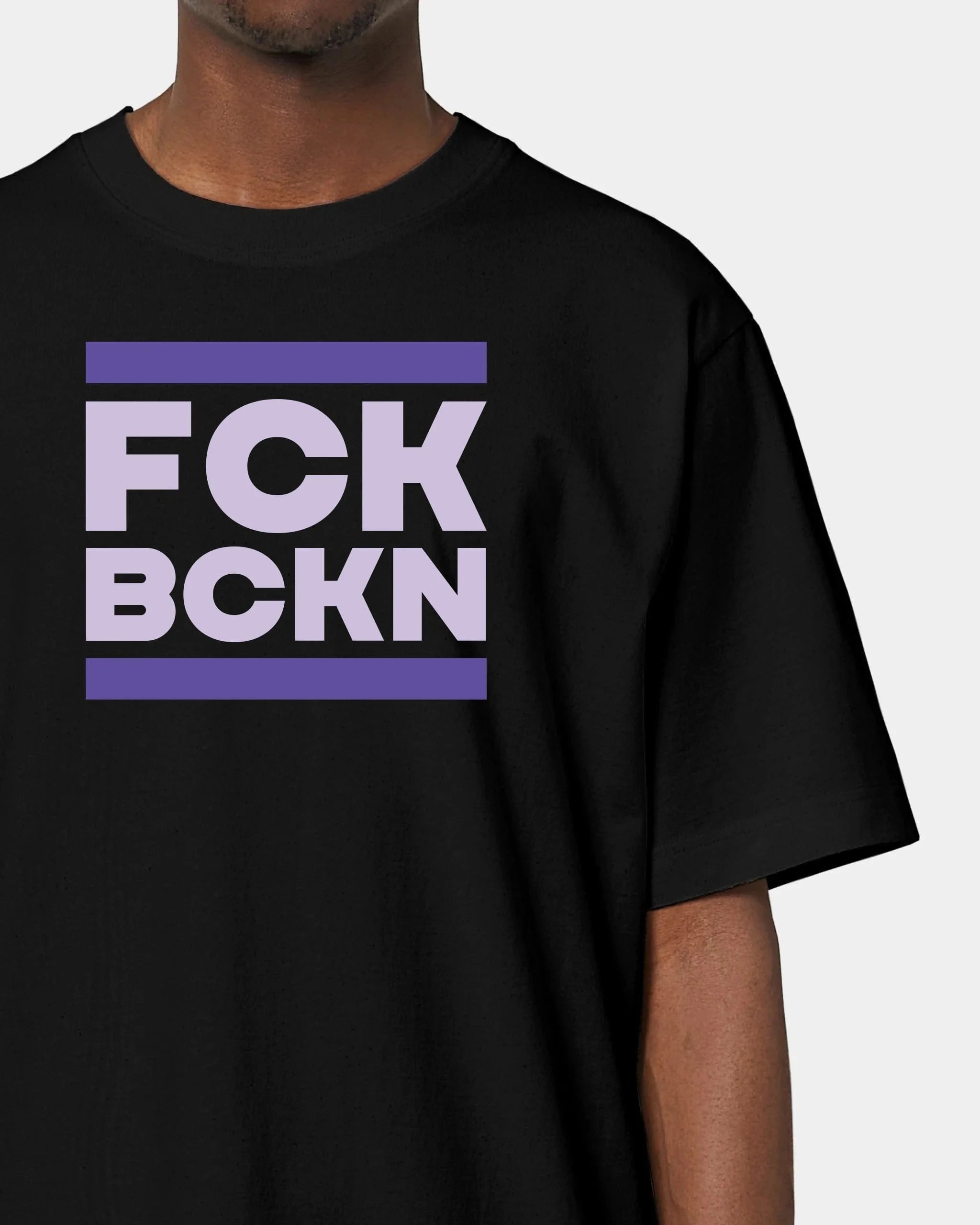 Schmidt Digitaldruck GmbH T-Shirt "FCK BCKN" Oversized / Schwarz / XXS - aus nachhaltiger und fairer Produktion