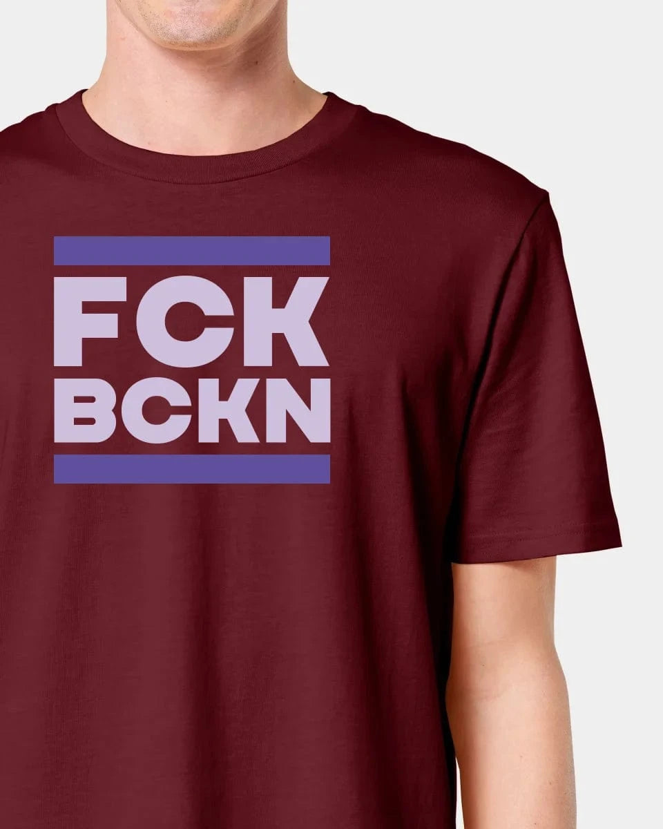 Schmidt Digitaldruck GmbH T-Shirt "FCK BCKN" Unisex / Burgundy / XXS - aus nachhaltiger und fairer Produktion