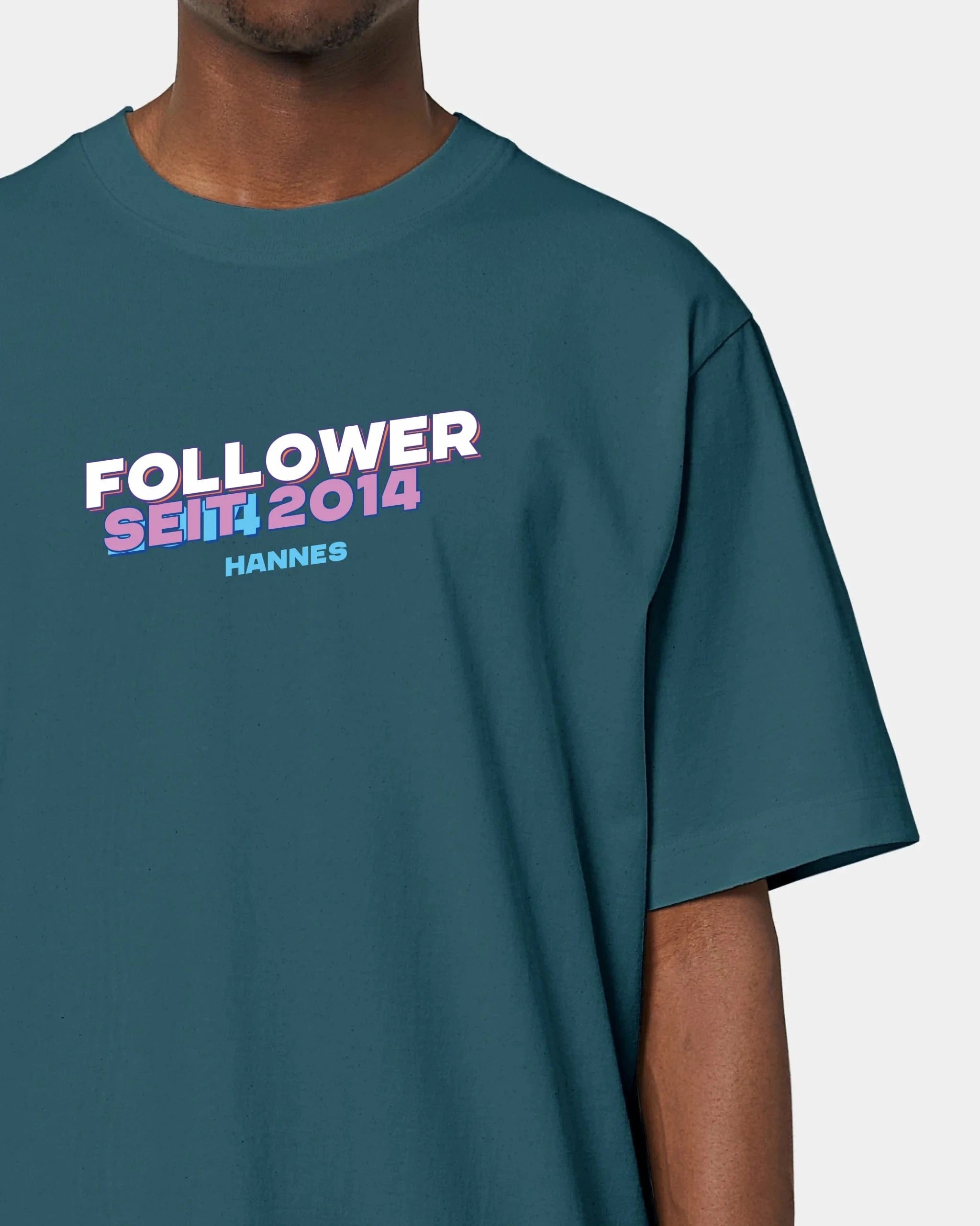 Schmidt Digitaldruck GmbH T-Shirt "Follower" Oversized / Stargazer / XXS - aus nachhaltiger und fairer Produktion