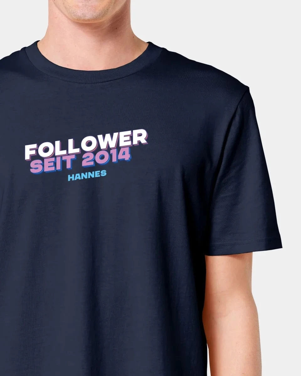 Schmidt Digitaldruck GmbH T-Shirt "Follower" Unisex / French Navy / XXS - aus nachhaltiger und fairer Produktion
