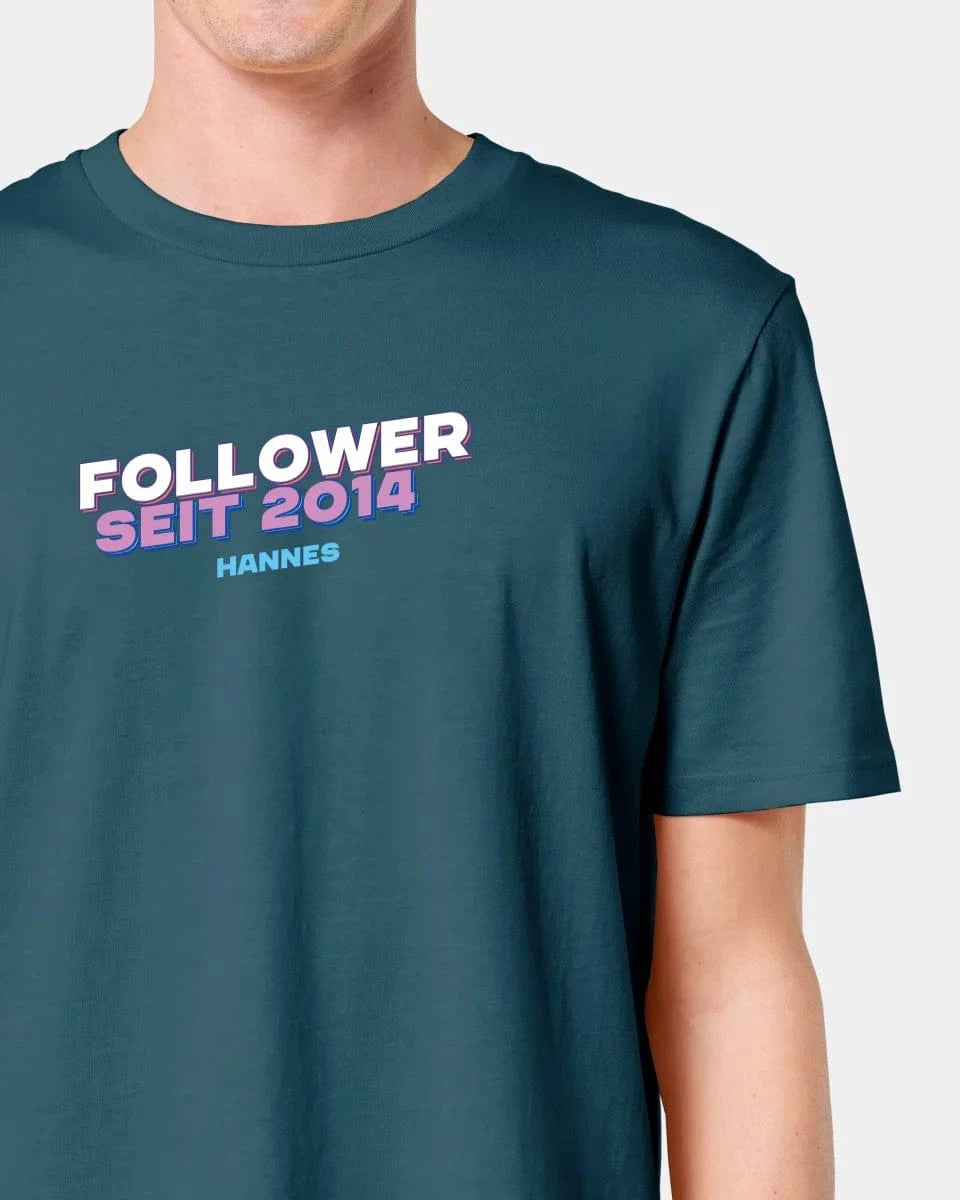 Schmidt Digitaldruck GmbH T-Shirt "Follower" Unisex / Stargazer / XXS - aus nachhaltiger und fairer Produktion