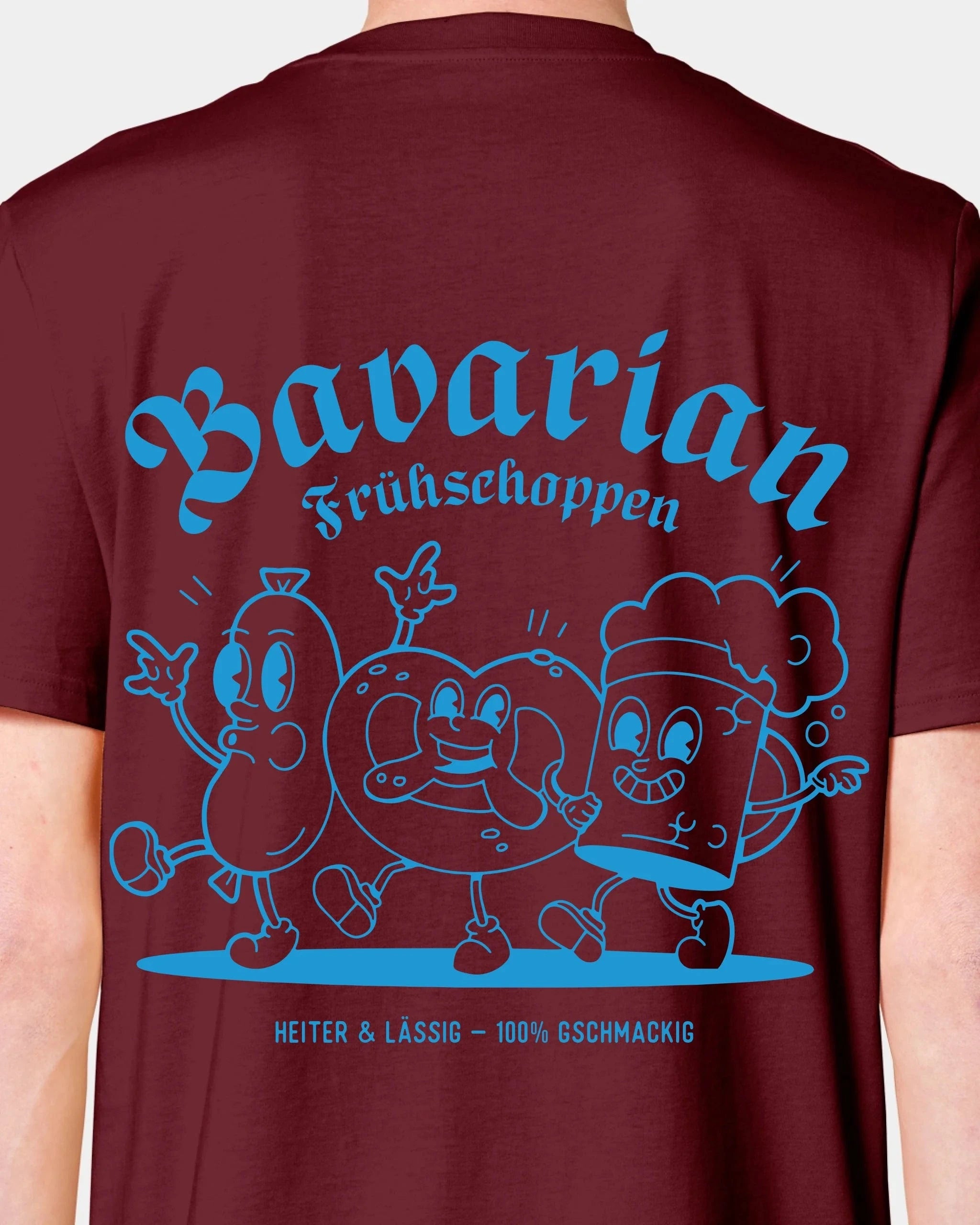 Schmidt Digitaldruck GmbH T-Shirt "Frühschoppen" Unisex / Burgundy / XXS - aus nachhaltiger und fairer Produktion