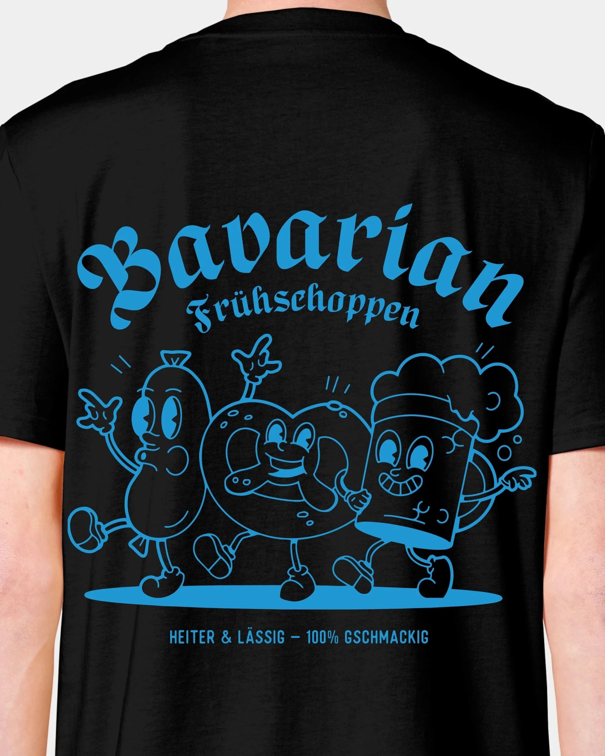 Schmidt Digitaldruck GmbH T-Shirt "Frühschoppen" Unisex / Schwarz / XXS - aus nachhaltiger und fairer Produktion