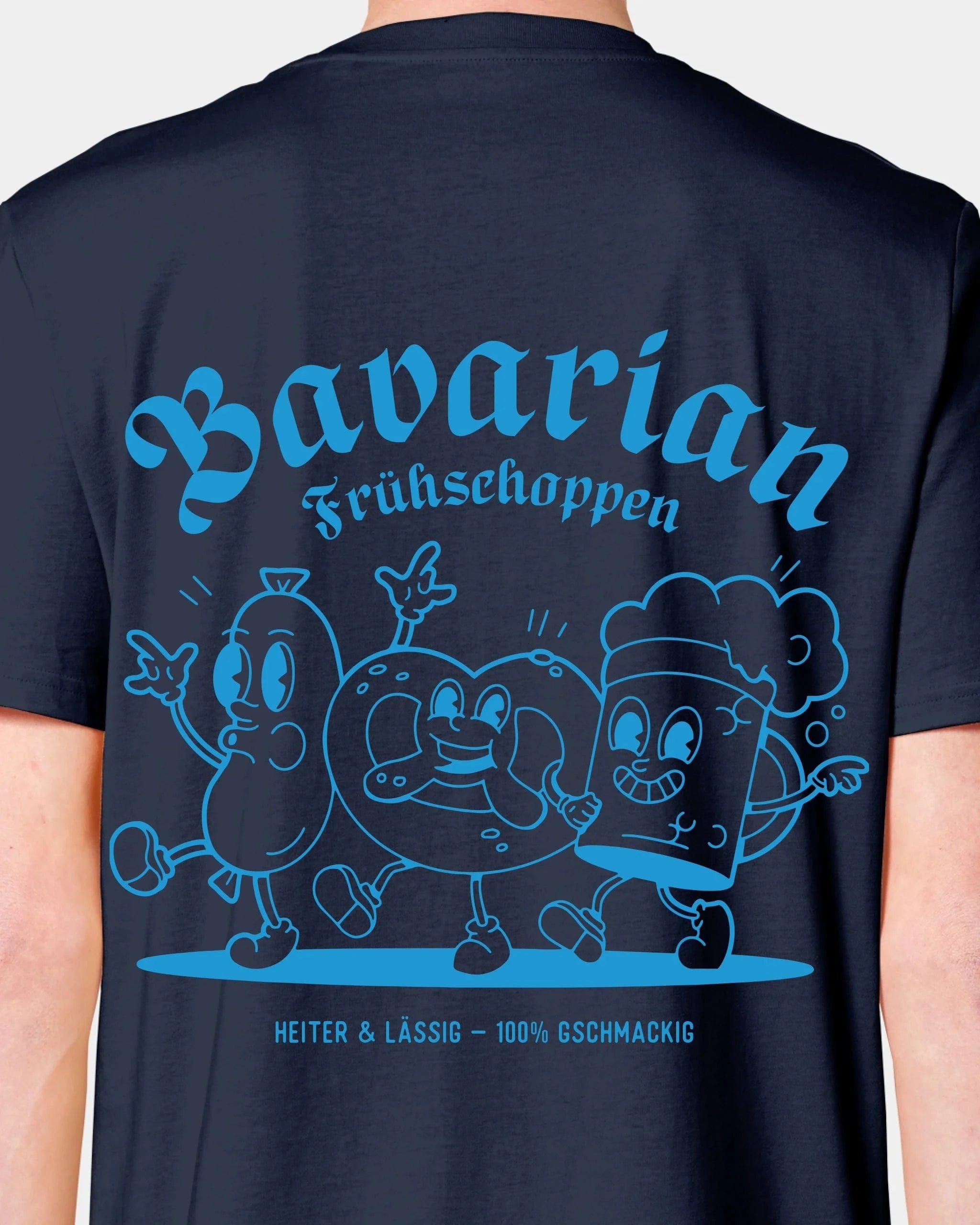 Schmidt Digitaldruck GmbH T-Shirt "Frühschoppen" Unisex / French Navy / XXS - aus nachhaltiger und fairer Produktion