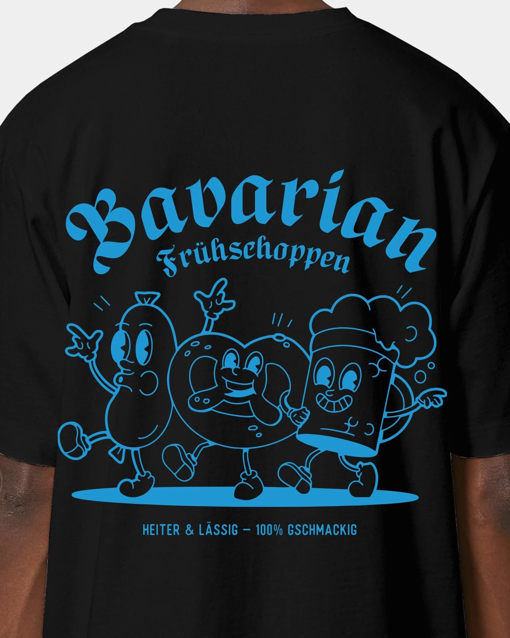 Schmidt Digitaldruck GmbH T-Shirt "Frühschoppen" Oversized / Schwarz / XXS - aus nachhaltiger und fairer Produktion