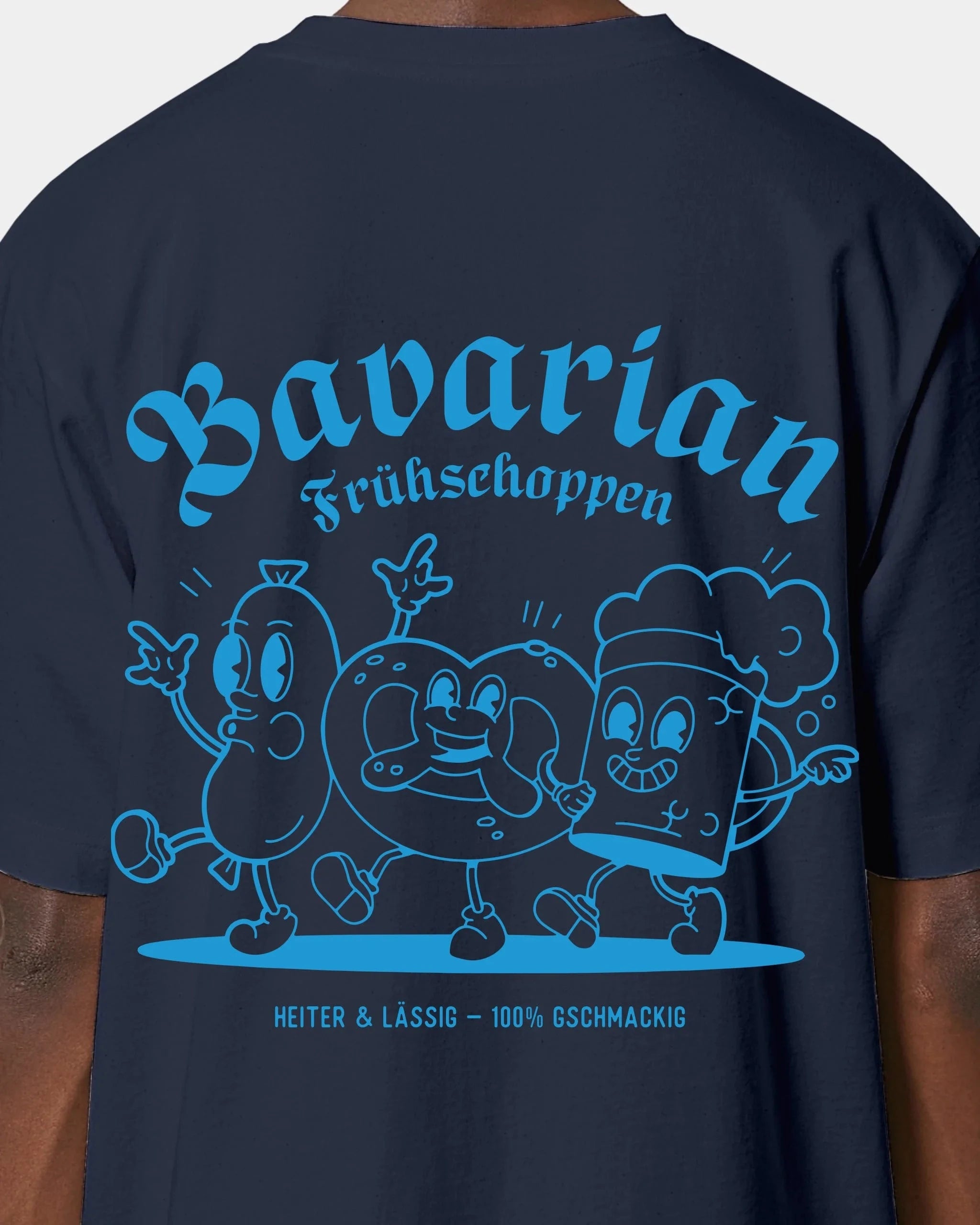 Schmidt Digitaldruck GmbH T-Shirt "Frühschoppen" Oversized / French Navy / XXS - aus nachhaltiger und fairer Produktion