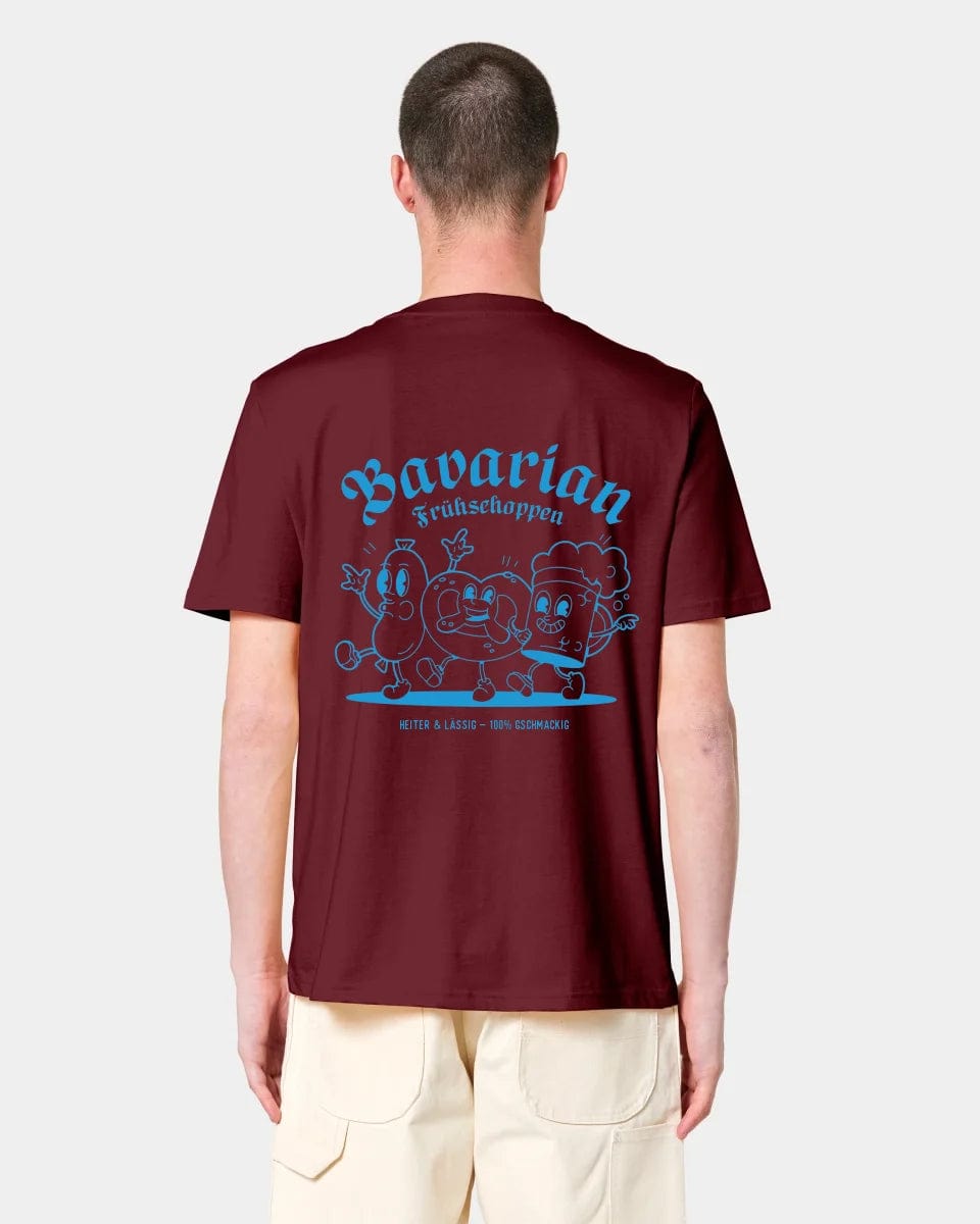 HEITER & LÄSSIG T-Shirt "Frühschoppen" Unisex / Burgundy / M - aus nachhaltiger und fairer Produktion