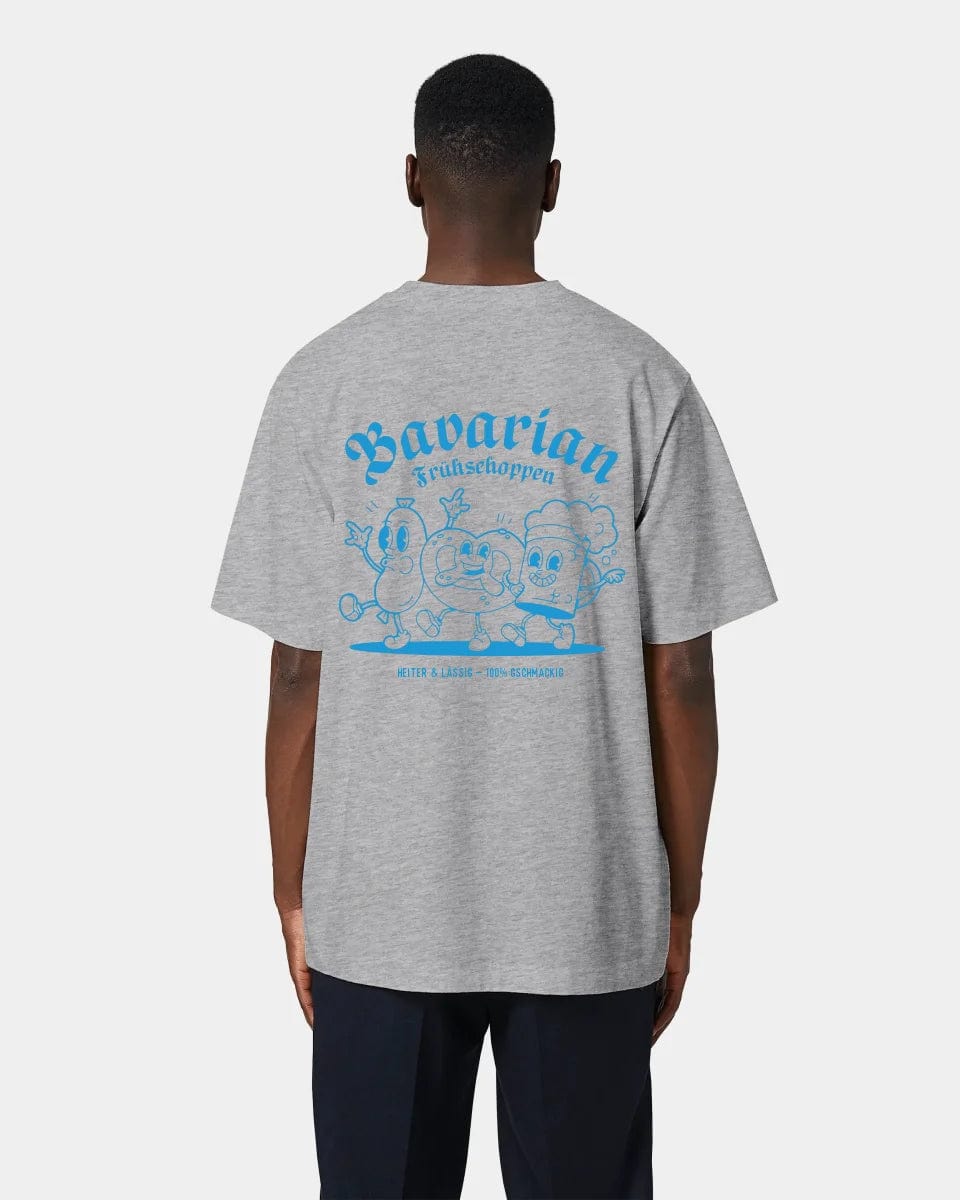 HEITER & LÄSSIG T-Shirt "Frühschoppen" Oversized / Heather Grey / XXS - aus nachhaltiger und fairer Produktion