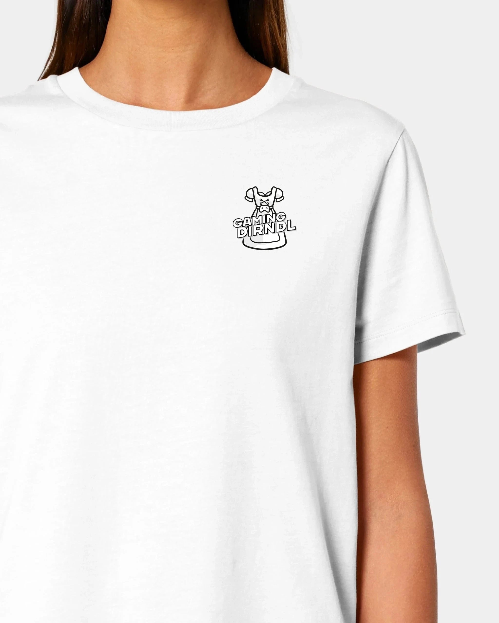 Schmidt Digitaldruck GmbH T-Shirt "GamingDirndl" Damen / Weiß / XS - aus nachhaltiger und fairer Produktion