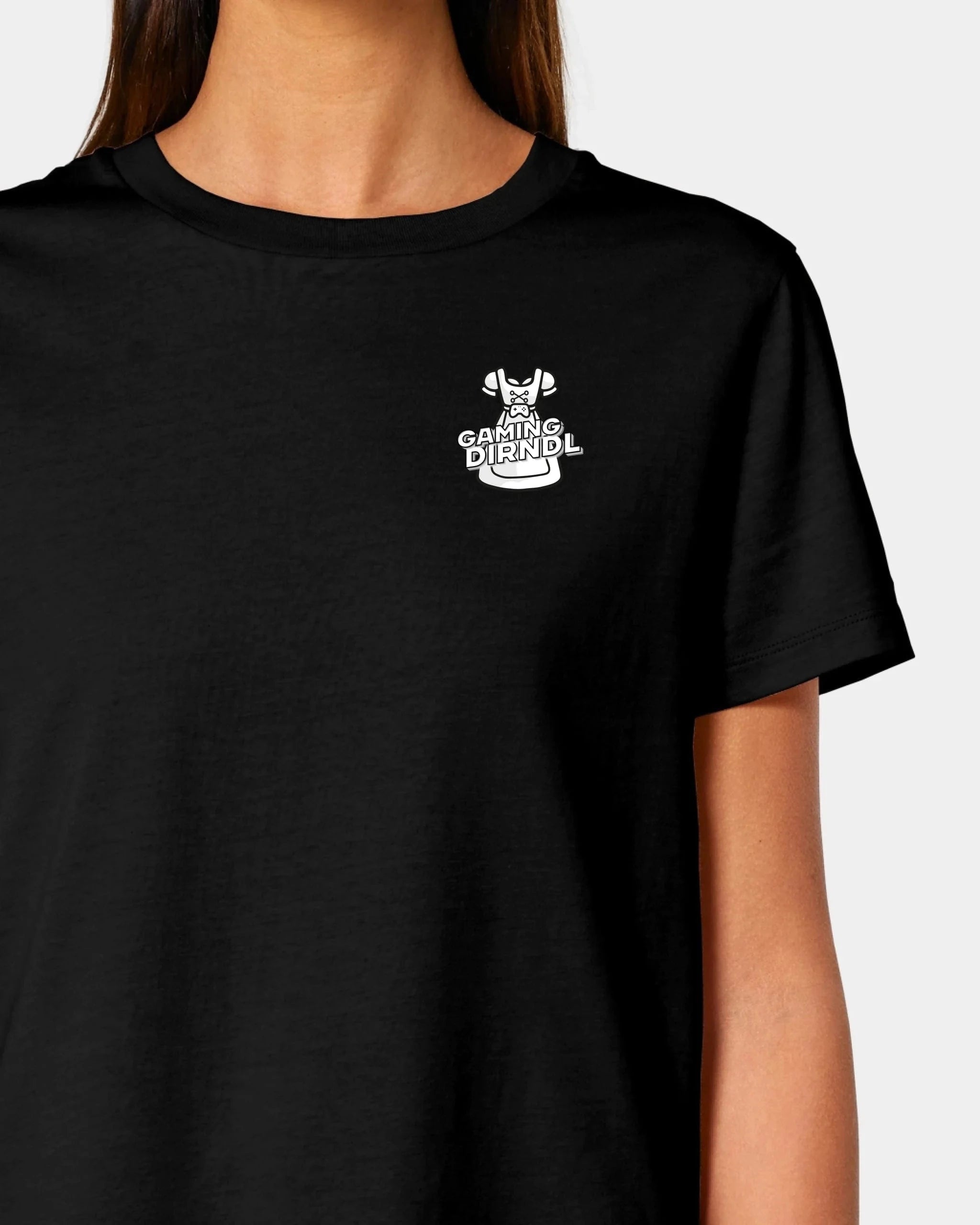 Schmidt Digitaldruck GmbH T-Shirt "GamingDirndl" Damen / Schwarz / XS - aus nachhaltiger und fairer Produktion