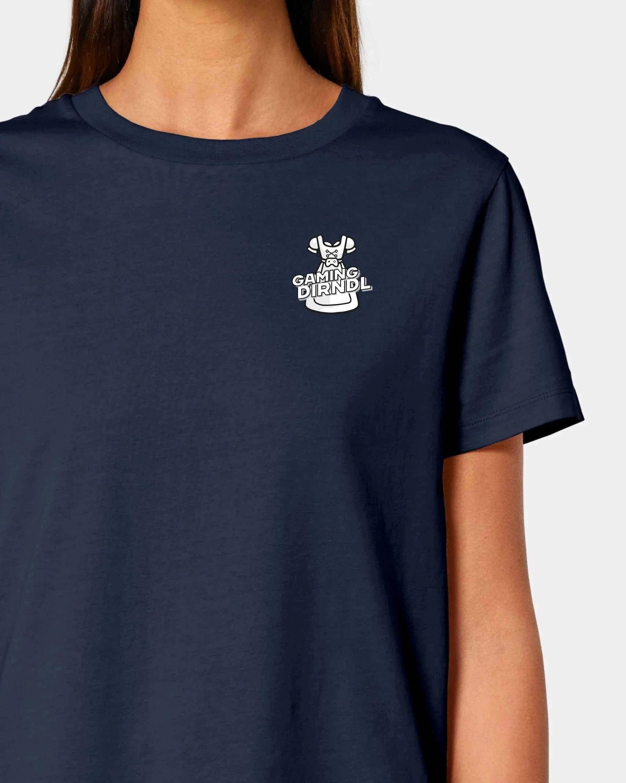 Schmidt Digitaldruck GmbH T-Shirt "GamingDirndl" Damen / French Navy / XS - aus nachhaltiger und fairer Produktion