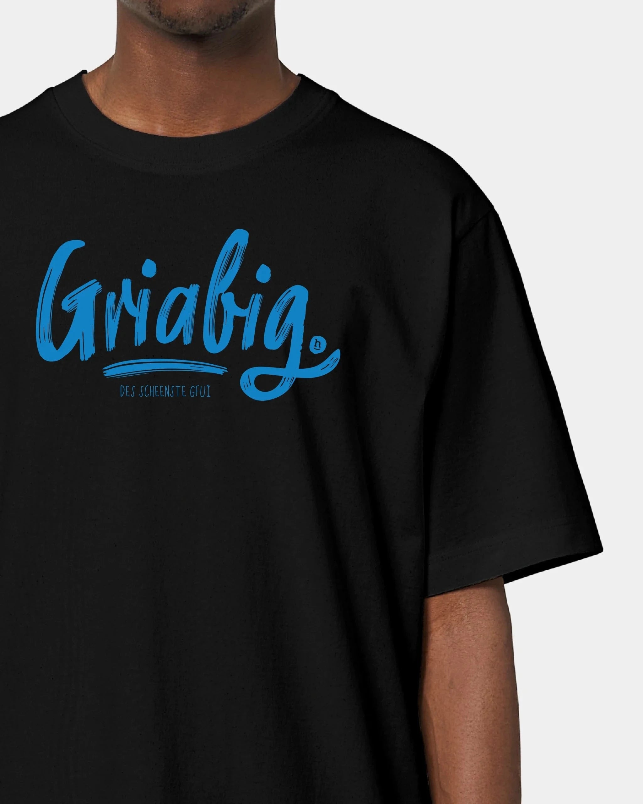 Schmidt Digitaldruck GmbH T-Shirt "Griabig" Oversized / Schwarz / XXS - aus nachhaltiger und fairer Produktion