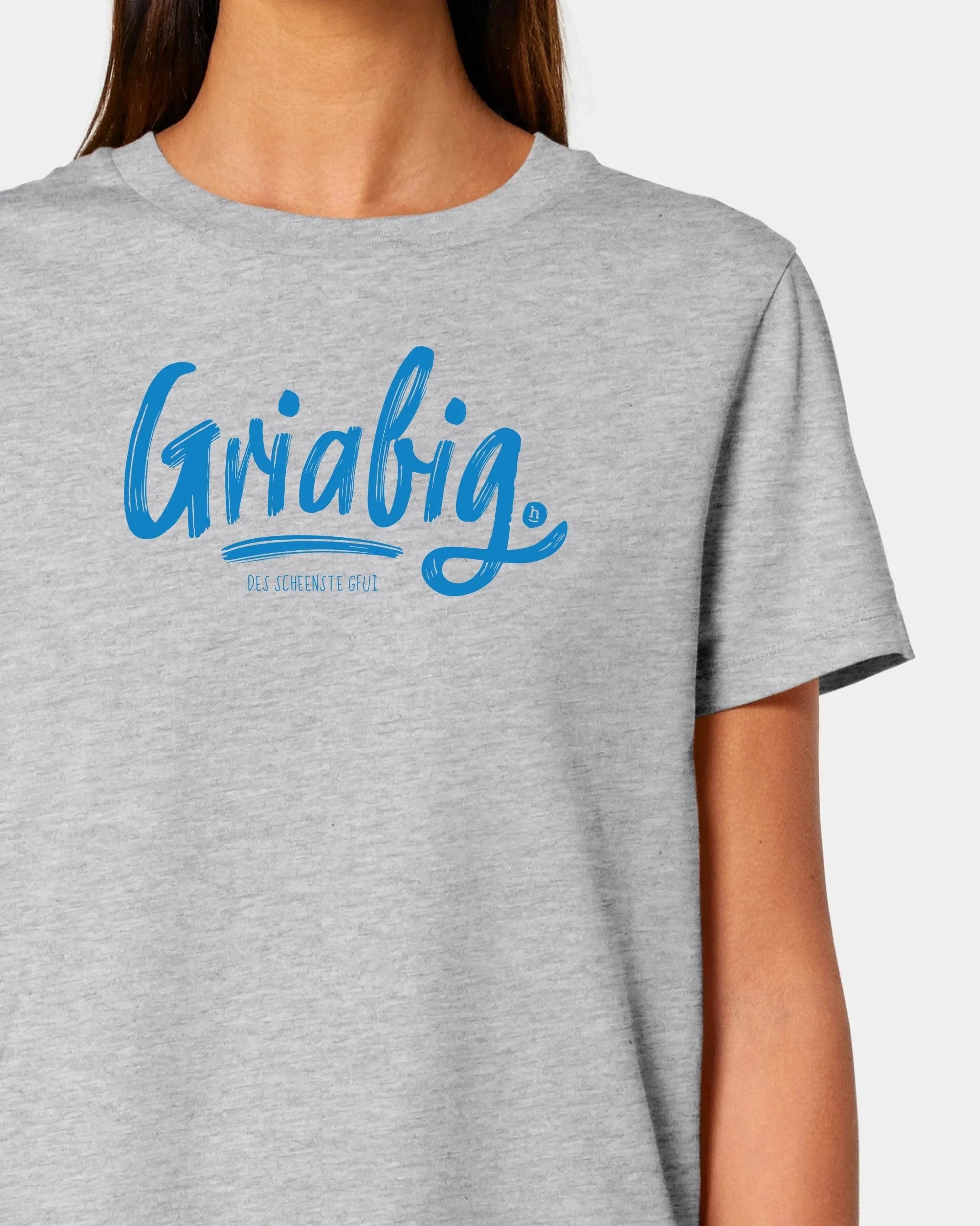 Schmidt Digitaldruck GmbH T-Shirt "Griabig" Damen / Heather Grey / XS - aus nachhaltiger und fairer Produktion