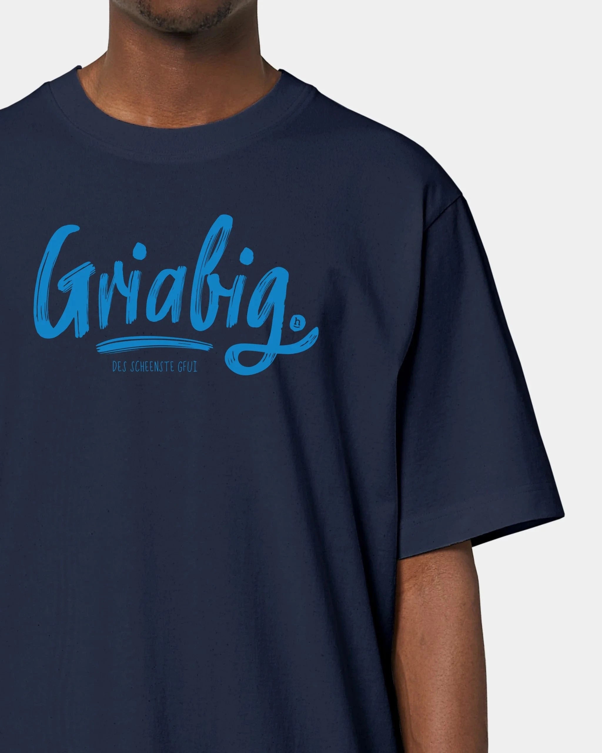 Schmidt Digitaldruck GmbH T-Shirt "Griabig" Oversized / French Navy / XXS - aus nachhaltiger und fairer Produktion