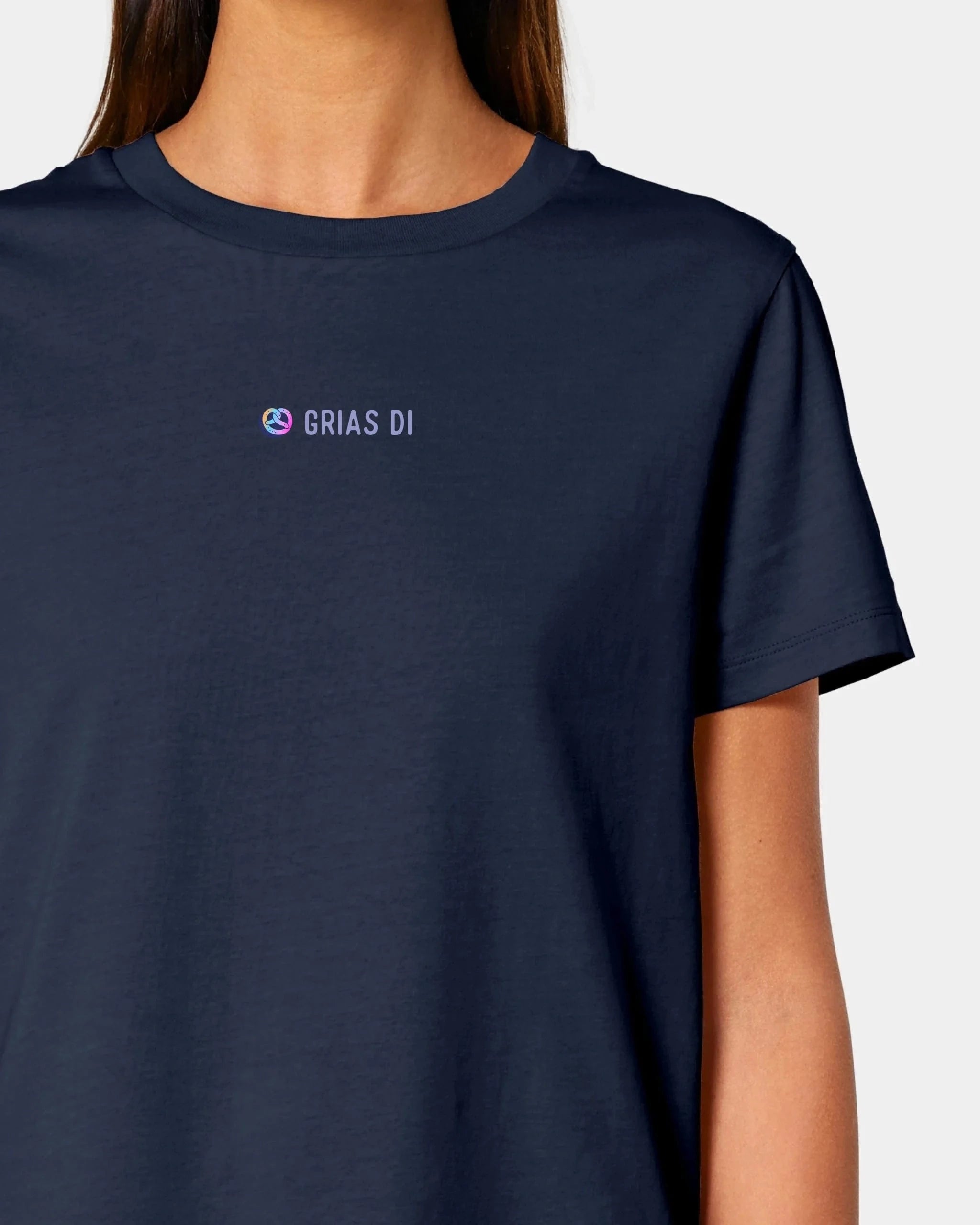 Schmidt Digitaldruck GmbH T-Shirt "Grias di" Damen / French Navy / XS - aus nachhaltiger und fairer Produktion