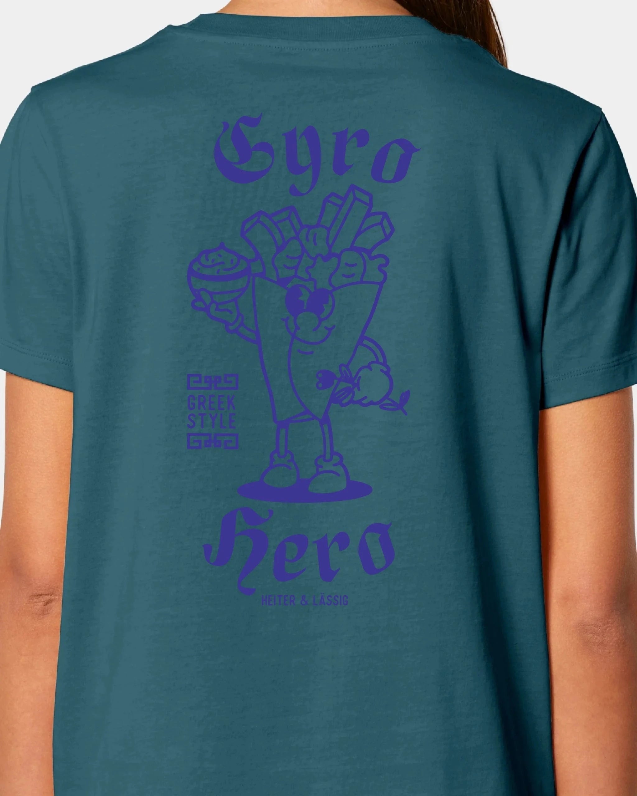 Schmidt Digitaldruck GmbH T-Shirt "Gyro Hero" Damen / Stargazer / XS - aus nachhaltiger und fairer Produktion