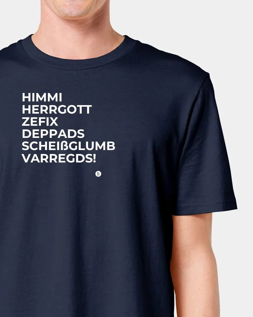 Schmidt Digitaldruck GmbH T-Shirt "Himmi Herrgott" Unisex / French Navy / XXS - aus nachhaltiger und fairer Produktion