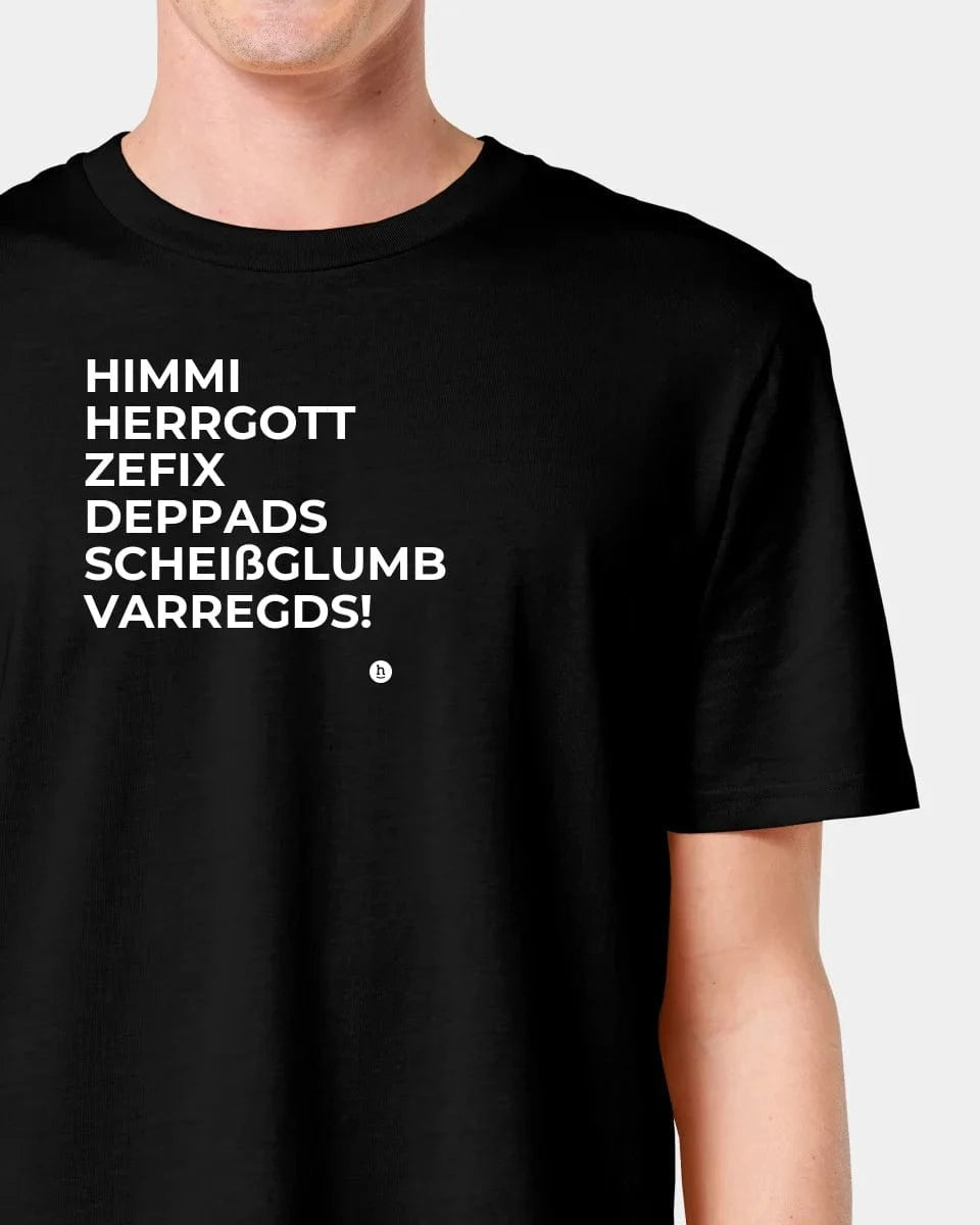 Schmidt Digitaldruck GmbH T-Shirt "Himmi Herrgott" Unisex / Schwarz / XXS - aus nachhaltiger und fairer Produktion