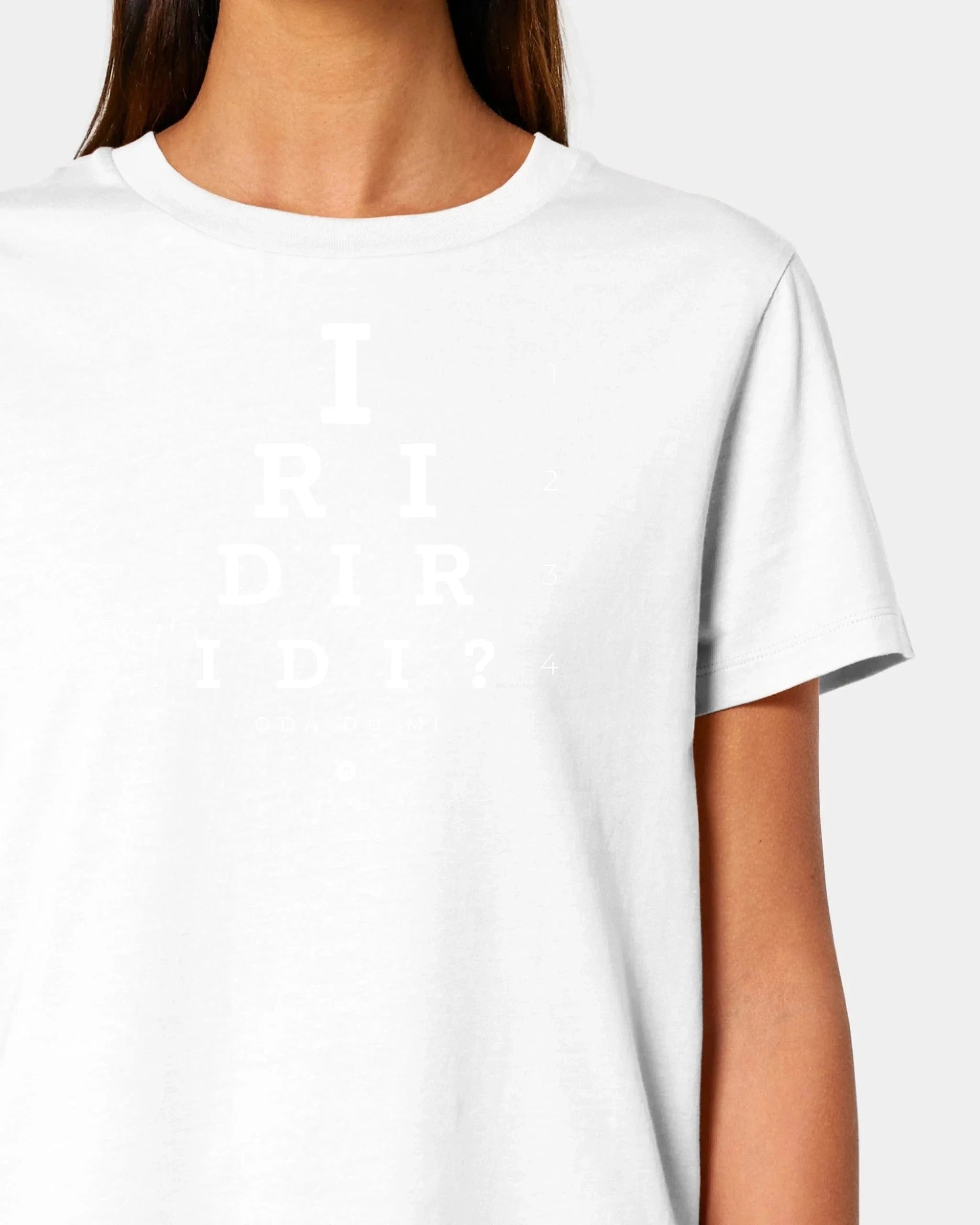 Schmidt Digitaldruck GmbH T-Shirt "Iridiridi" Damen / Weiß / XS - aus nachhaltiger und fairer Produktion