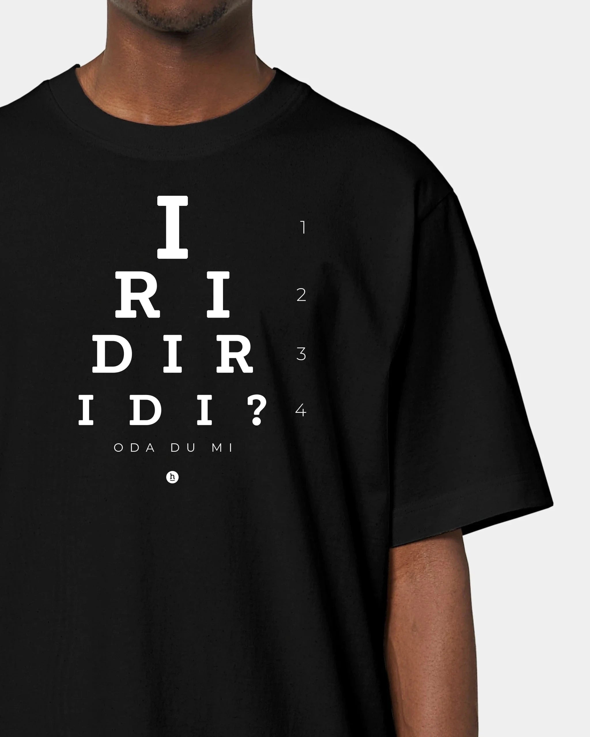 Schmidt Digitaldruck GmbH T-Shirt "Iridiridi" Oversized / Schwarz / XXS - aus nachhaltiger und fairer Produktion