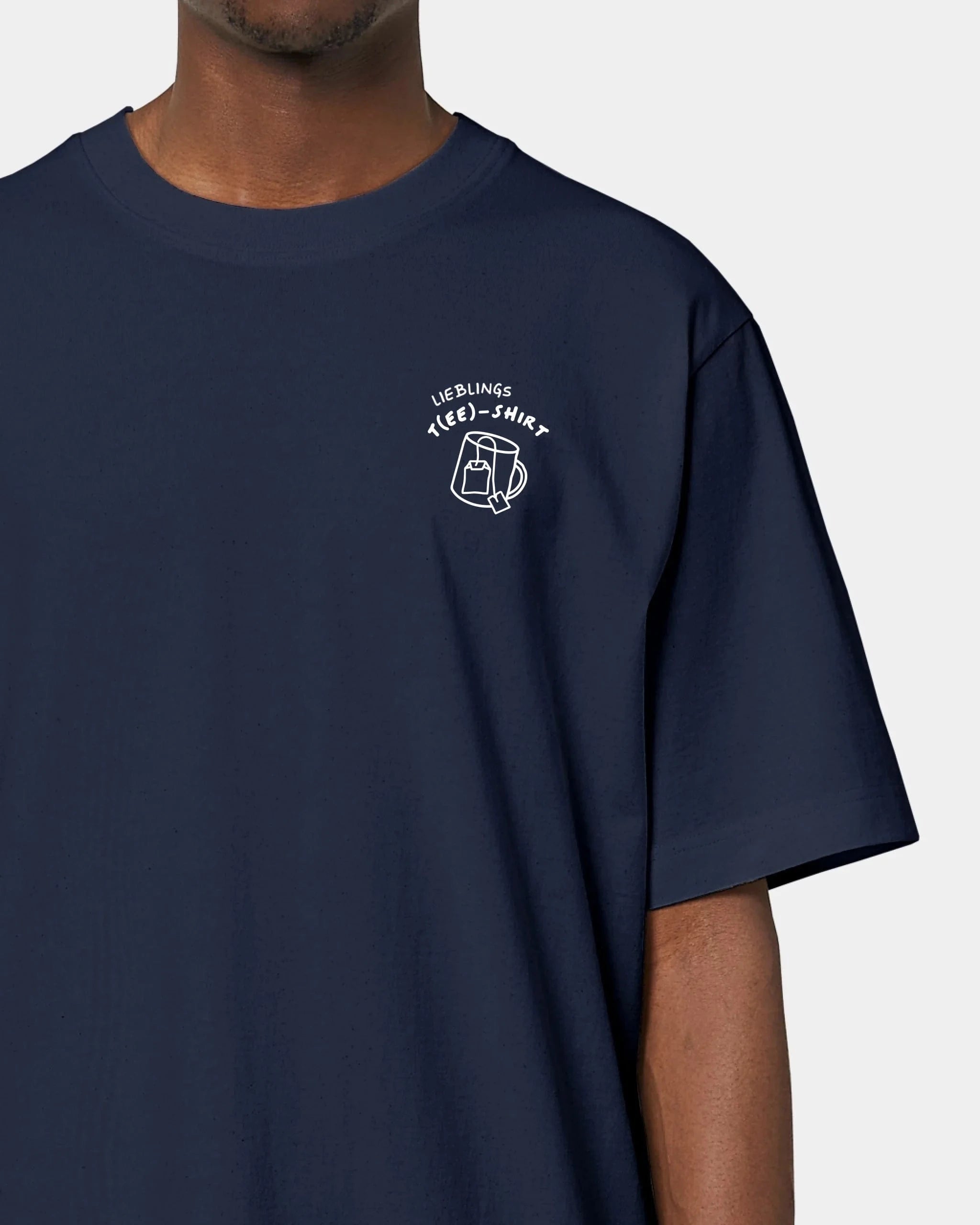 Schmidt Digitaldruck GmbH T-Shirt "lieblings T(EE)-Shirt" Oversized / French Navy / XXS - aus nachhaltiger und fairer Produktion