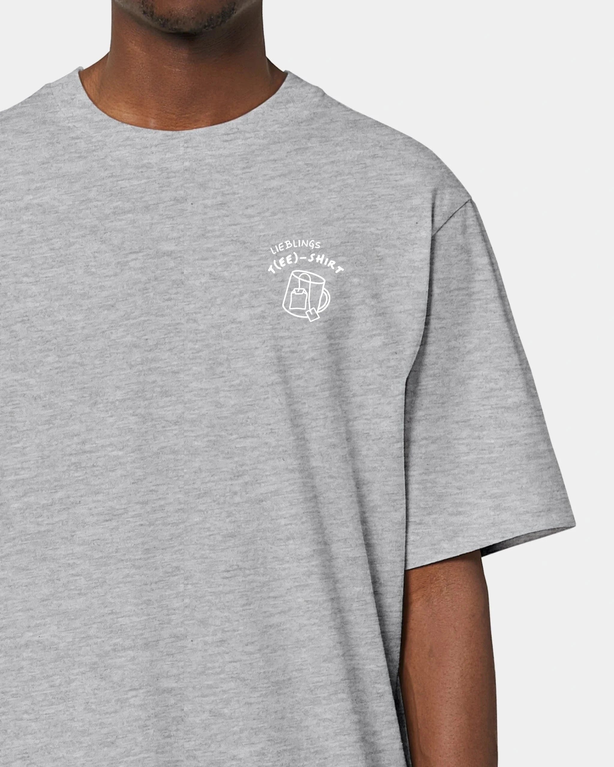 Schmidt Digitaldruck GmbH T-Shirt "lieblings T(EE)-Shirt" Oversized / Heather Grey / XXS - aus nachhaltiger und fairer Produktion