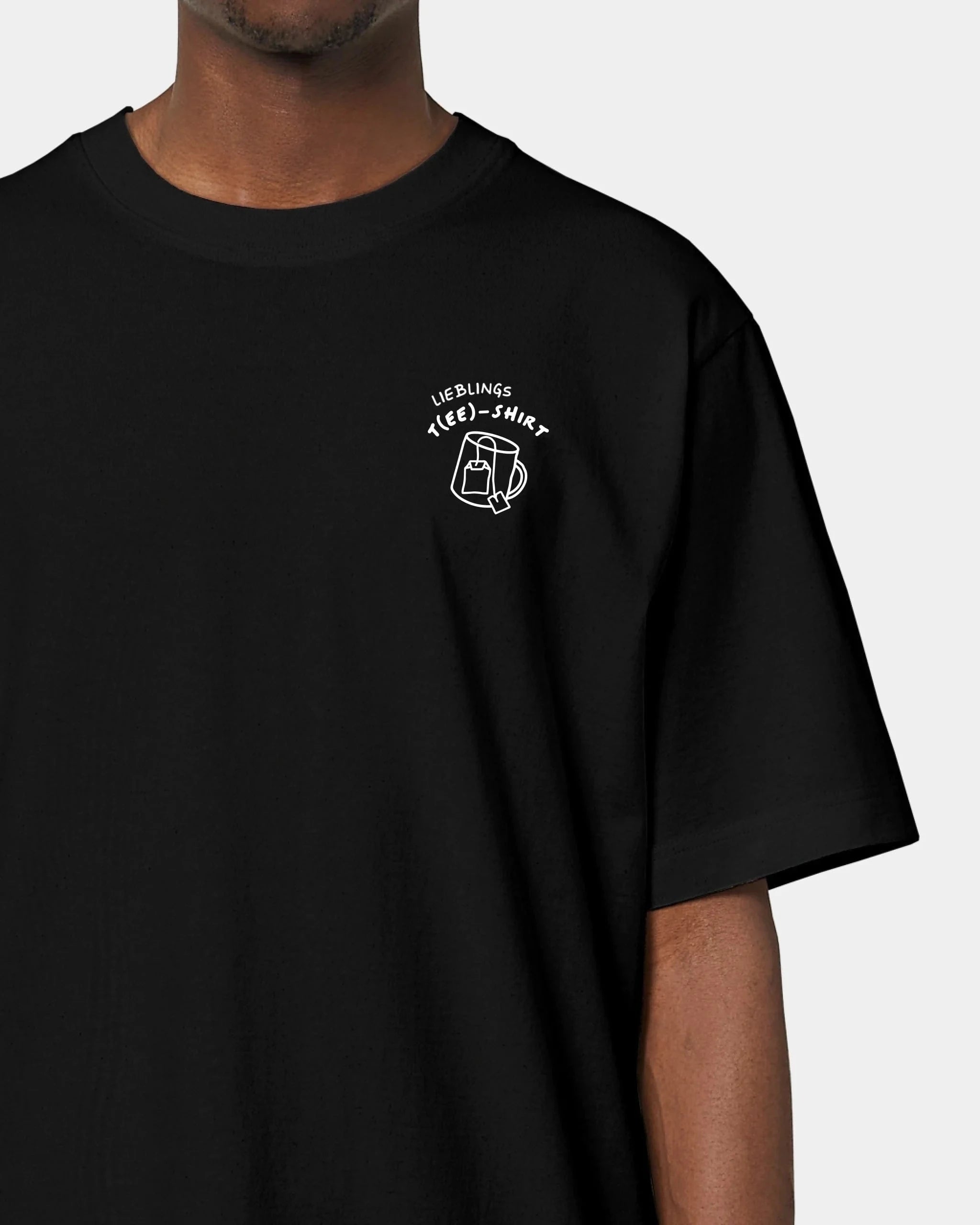 Schmidt Digitaldruck GmbH T-Shirt "lieblings T(EE)-Shirt" Oversized / Schwarz / XXS - aus nachhaltiger und fairer Produktion