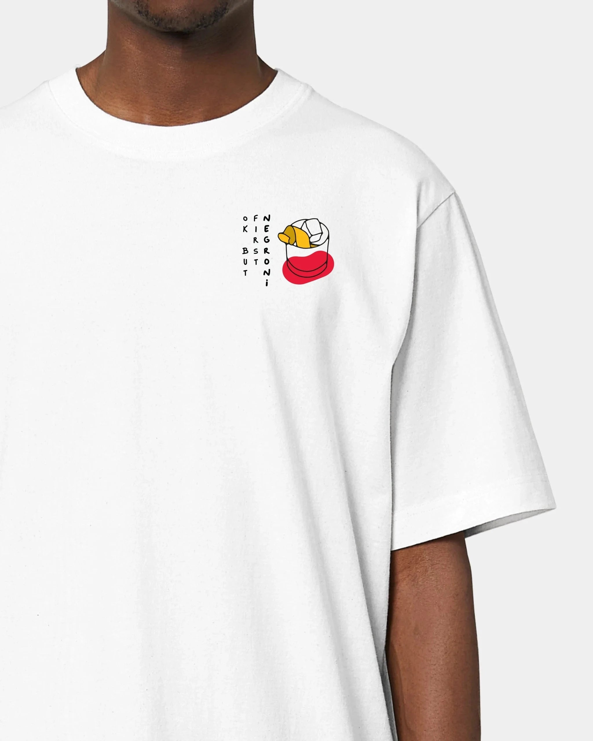 Schmidt Digitaldruck GmbH T-Shirt "Negroni" Oversized / Weiß / XXS - aus nachhaltiger und fairer Produktion