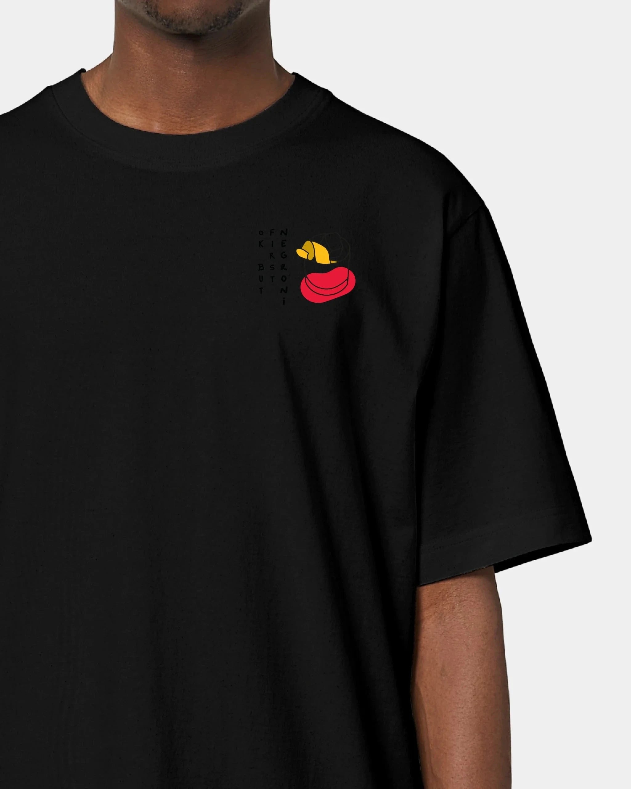 Schmidt Digitaldruck GmbH T-Shirt "Negroni" Oversized / Schwarz / XXS - aus nachhaltiger und fairer Produktion