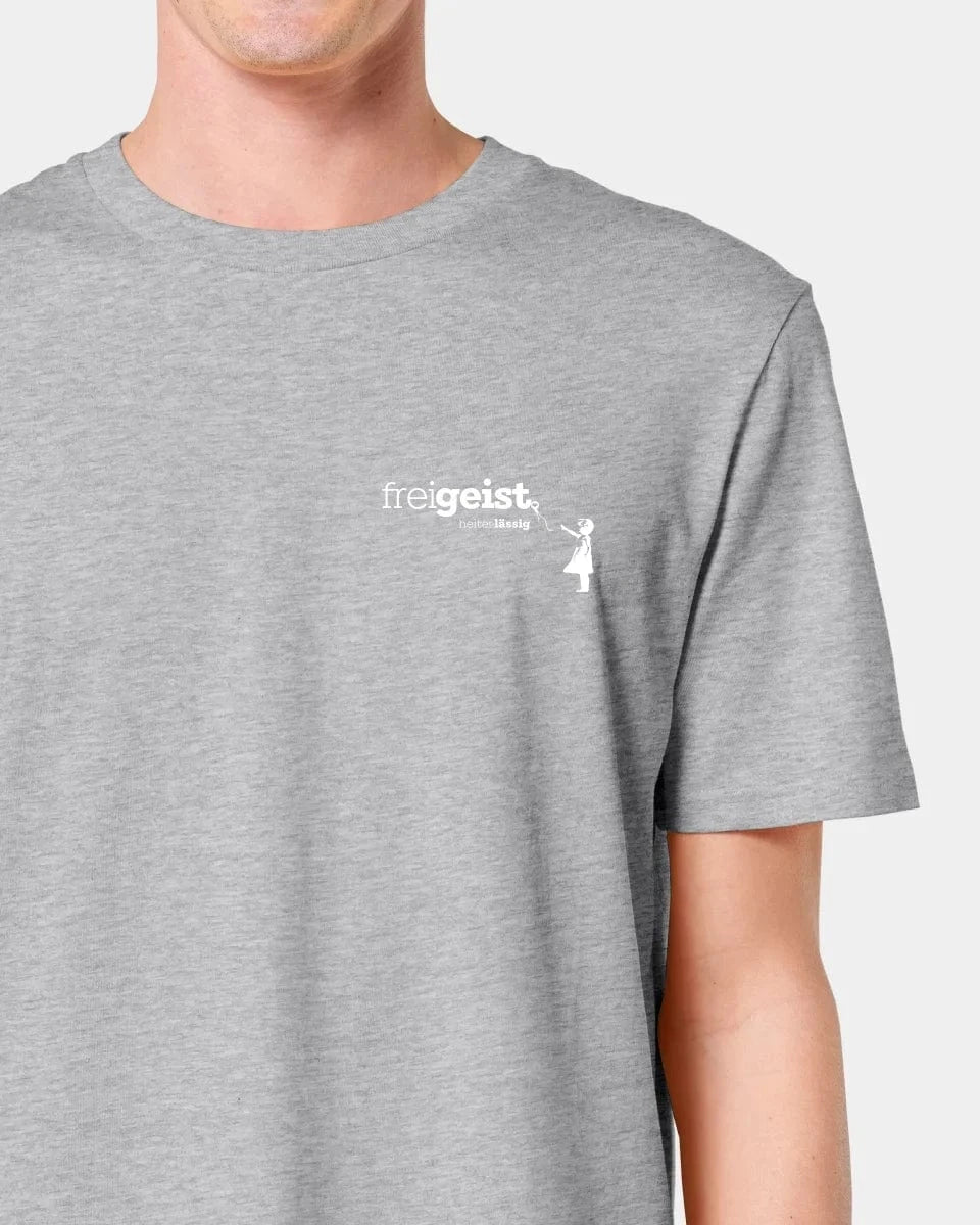 Schmidt Digitaldruck GmbH T-Shirt ORIGINAL "freigeist" Unisex / Heather Grey / XXS - aus nachhaltiger und fairer Produktion